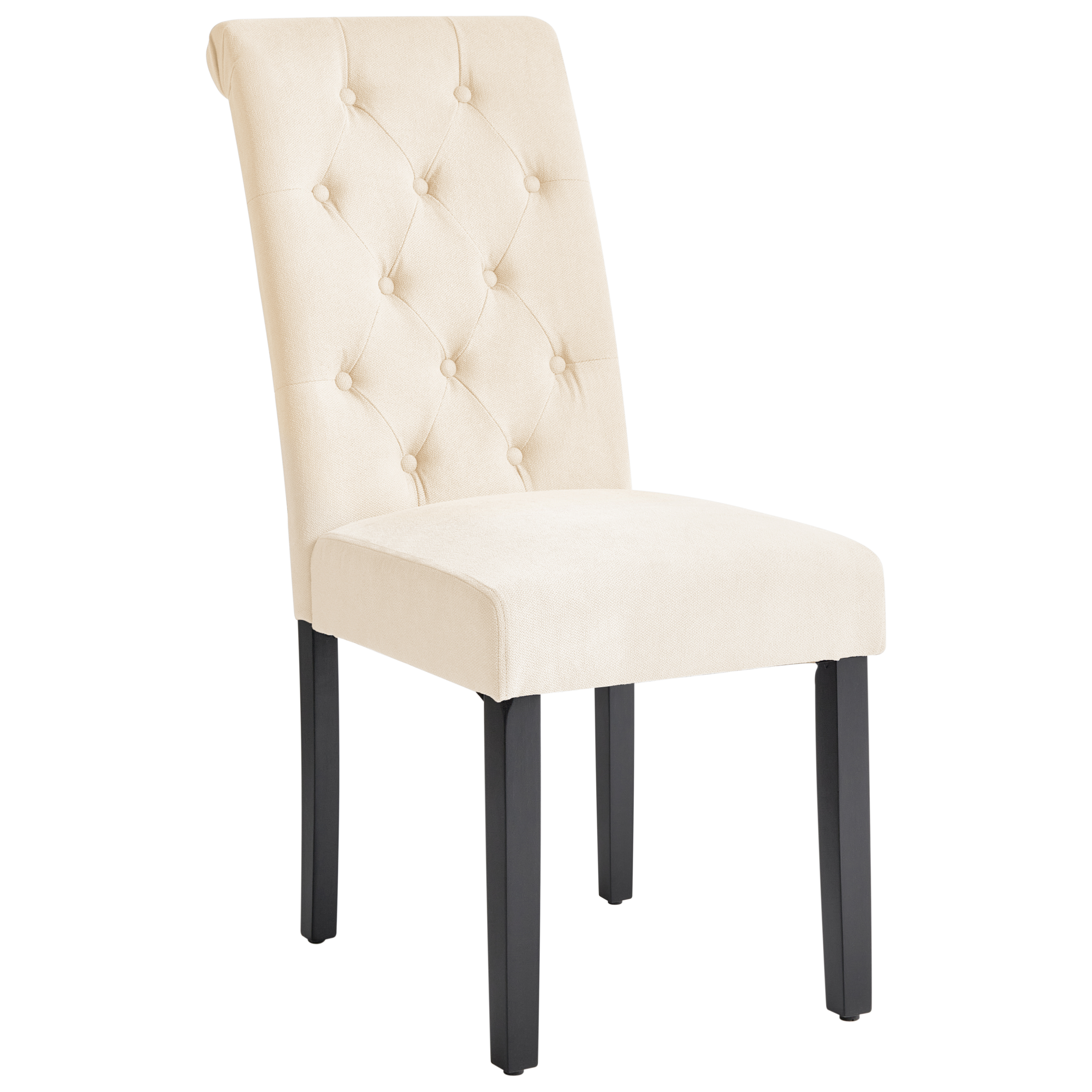 Set de 2 scaune dining VELVA  Bej deschis [4]