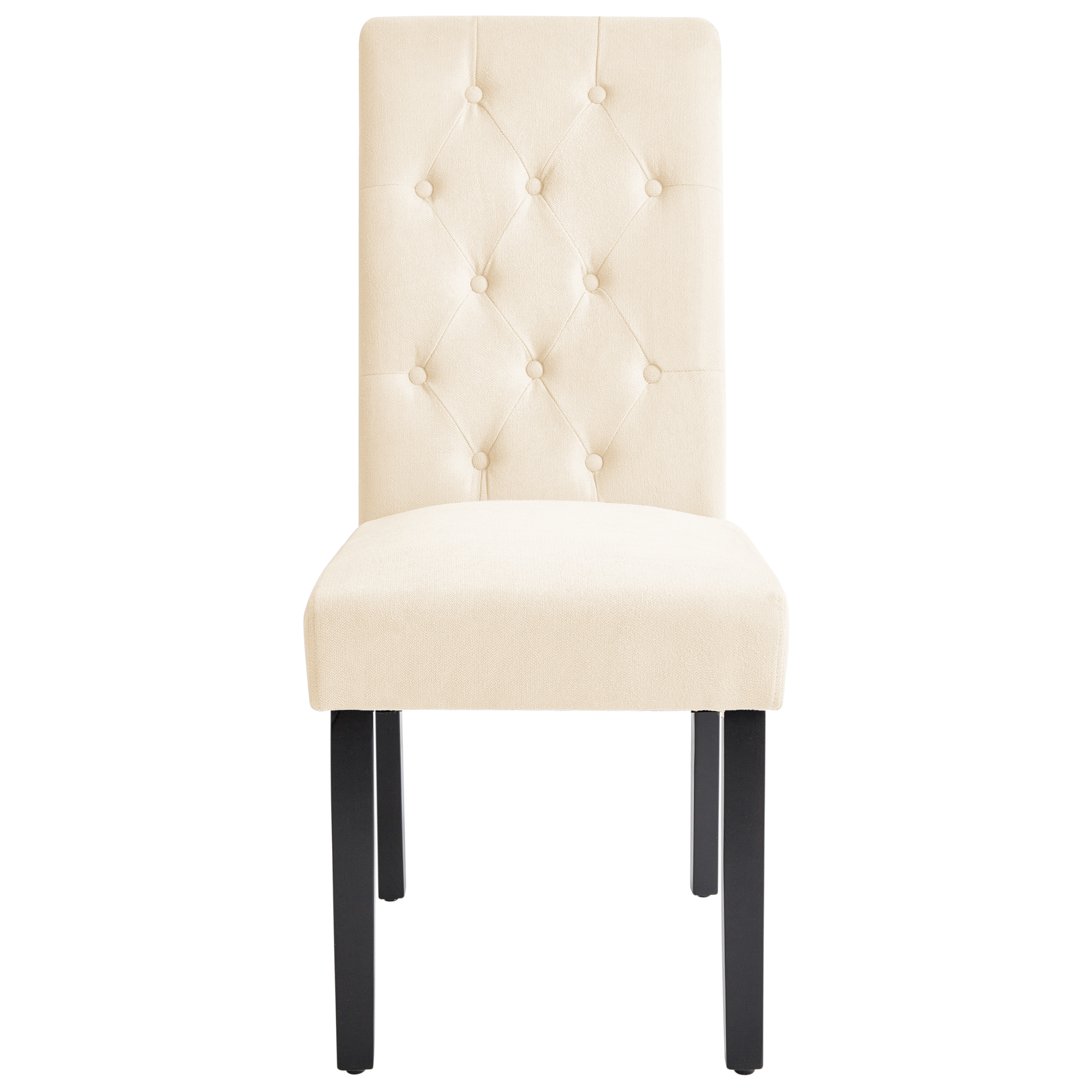 Set de 2 scaune dining VELVA  Bej deschis [5]