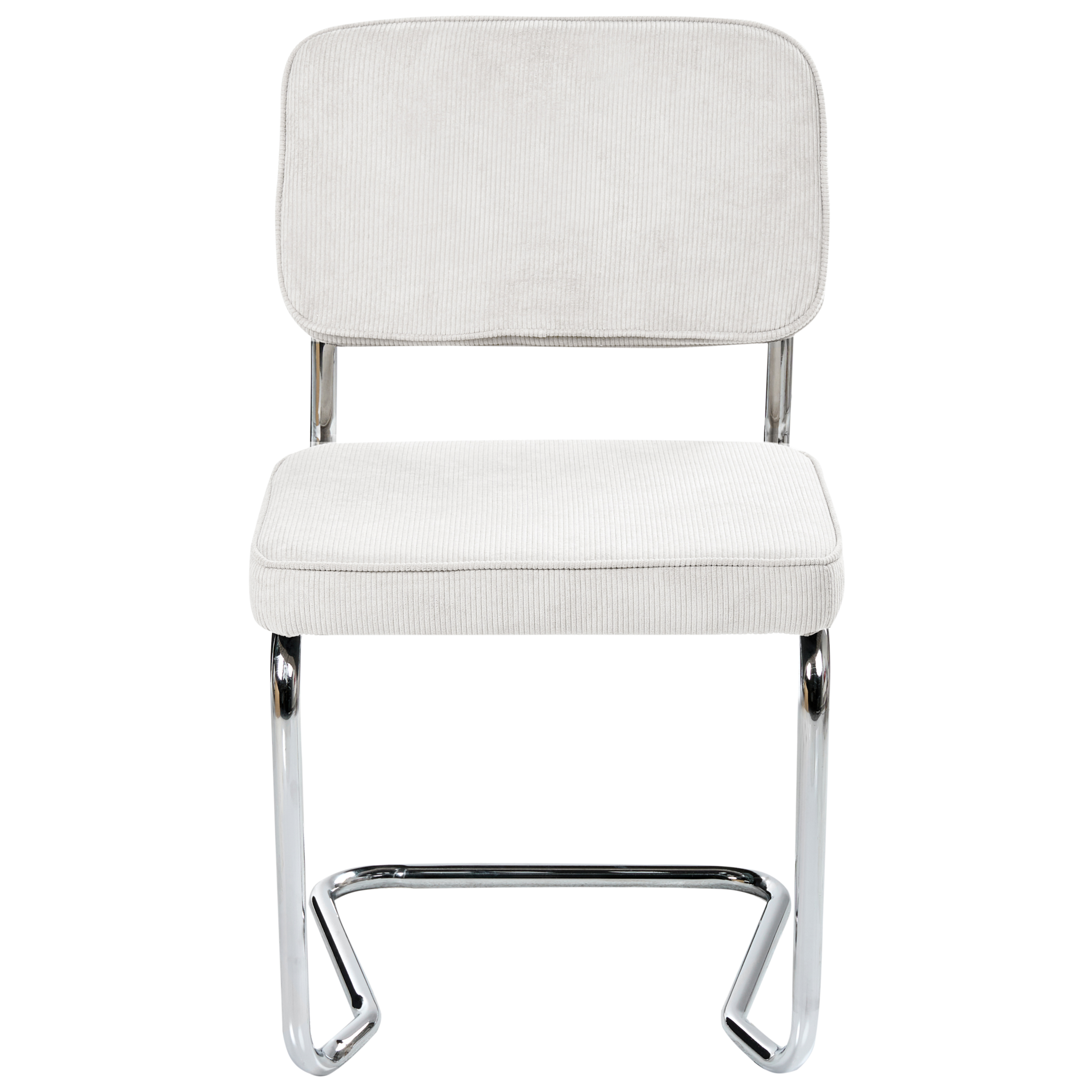 Set of 2 dining chairs IRWIN Velvet Off-White [5]
