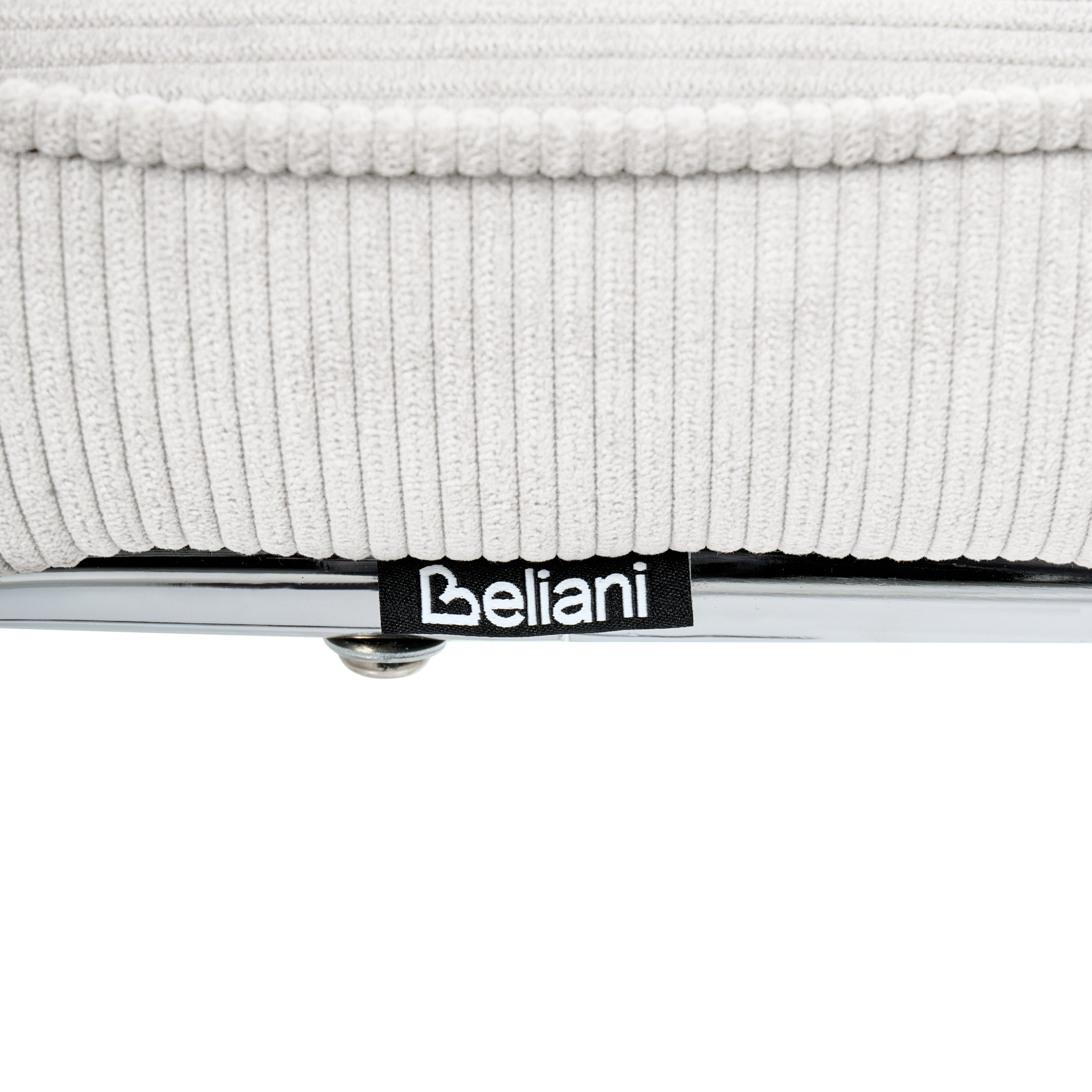 Set of 2 dining chairs IRWIN Velvet Off-White [9]