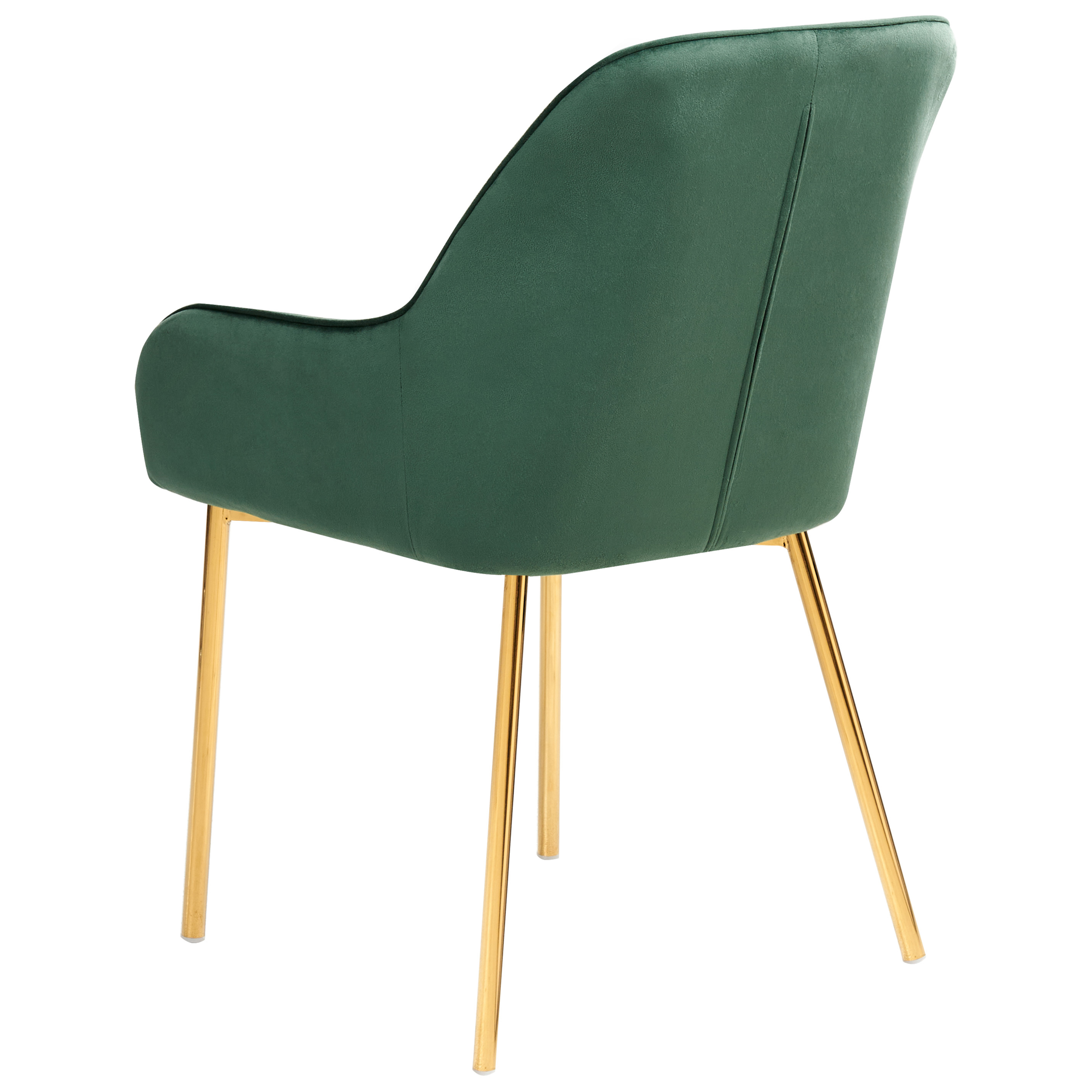 Set of 2 LOVERNA Dining Stools Velvet Green [5]