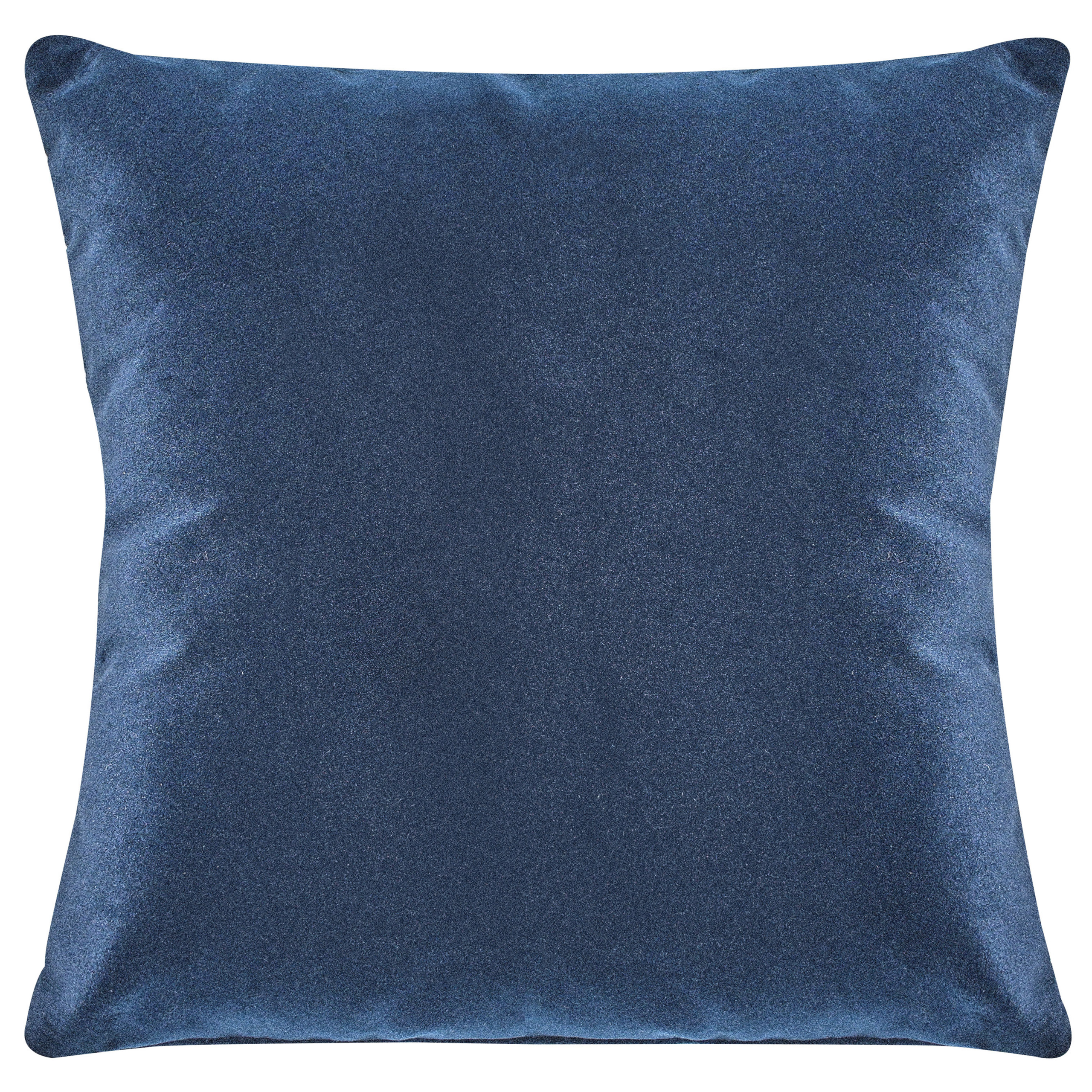 Canapea cu 3 locuri LUVOS Catifea Albastru închis [6]