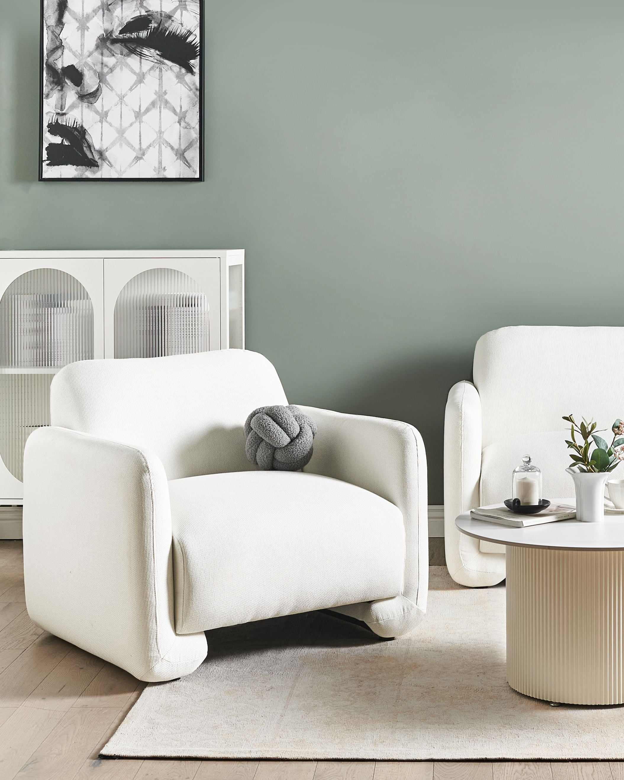 Fotoliu - SALAND armchair White