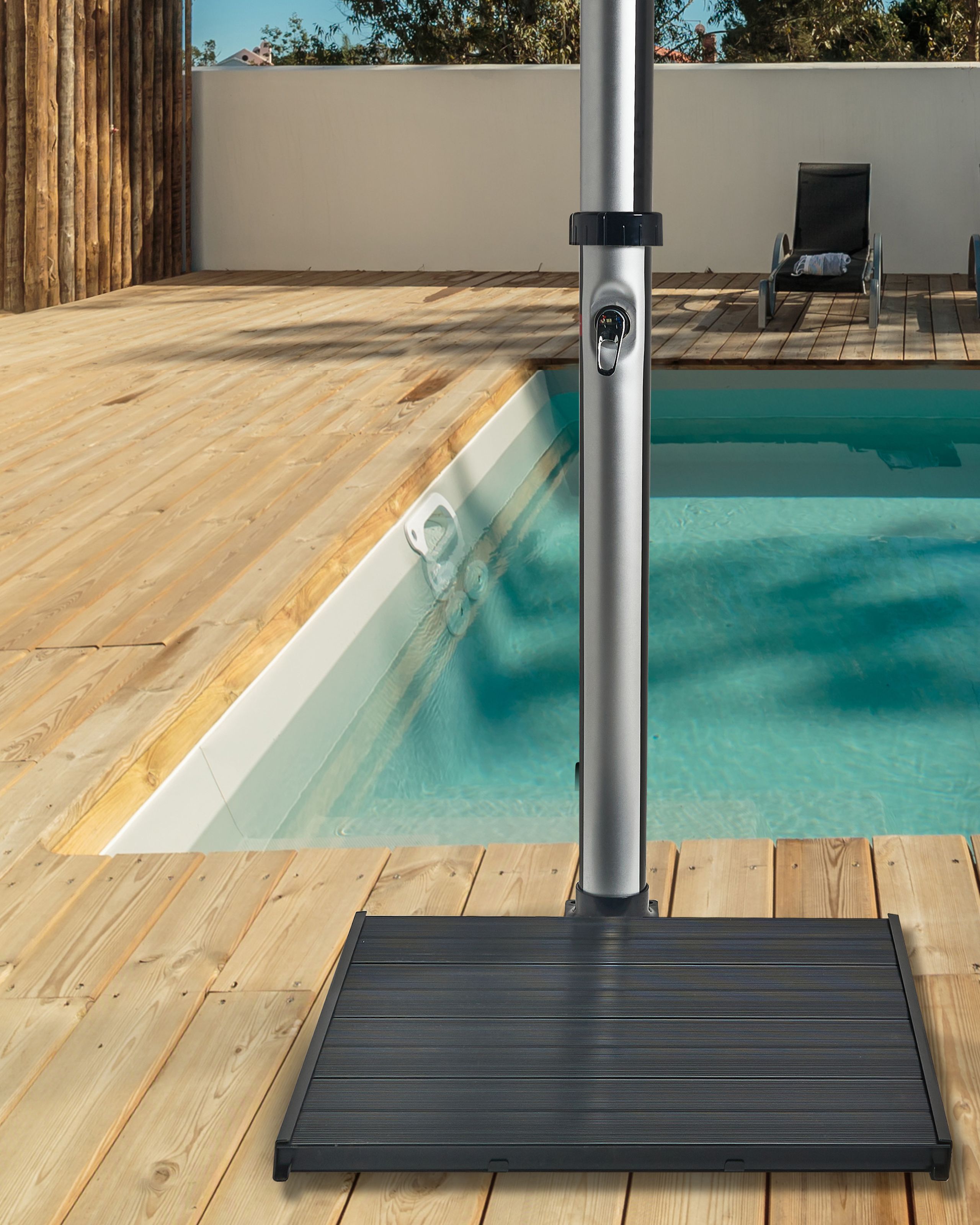 Cabine de dus - SILLUSTANI outdoor shower platform Black