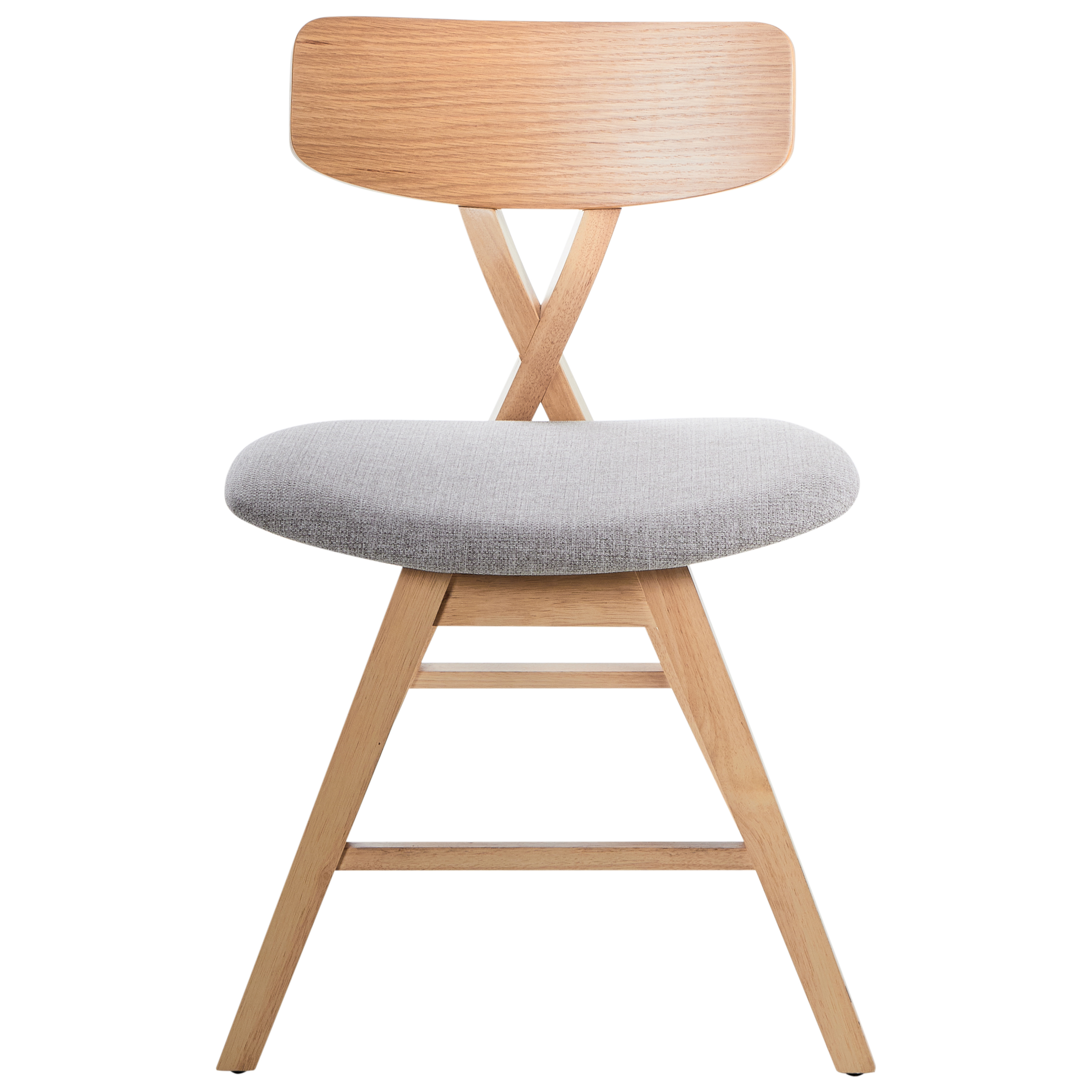 Set of 2 dining chairs LELAND Wood Light Brown [5]