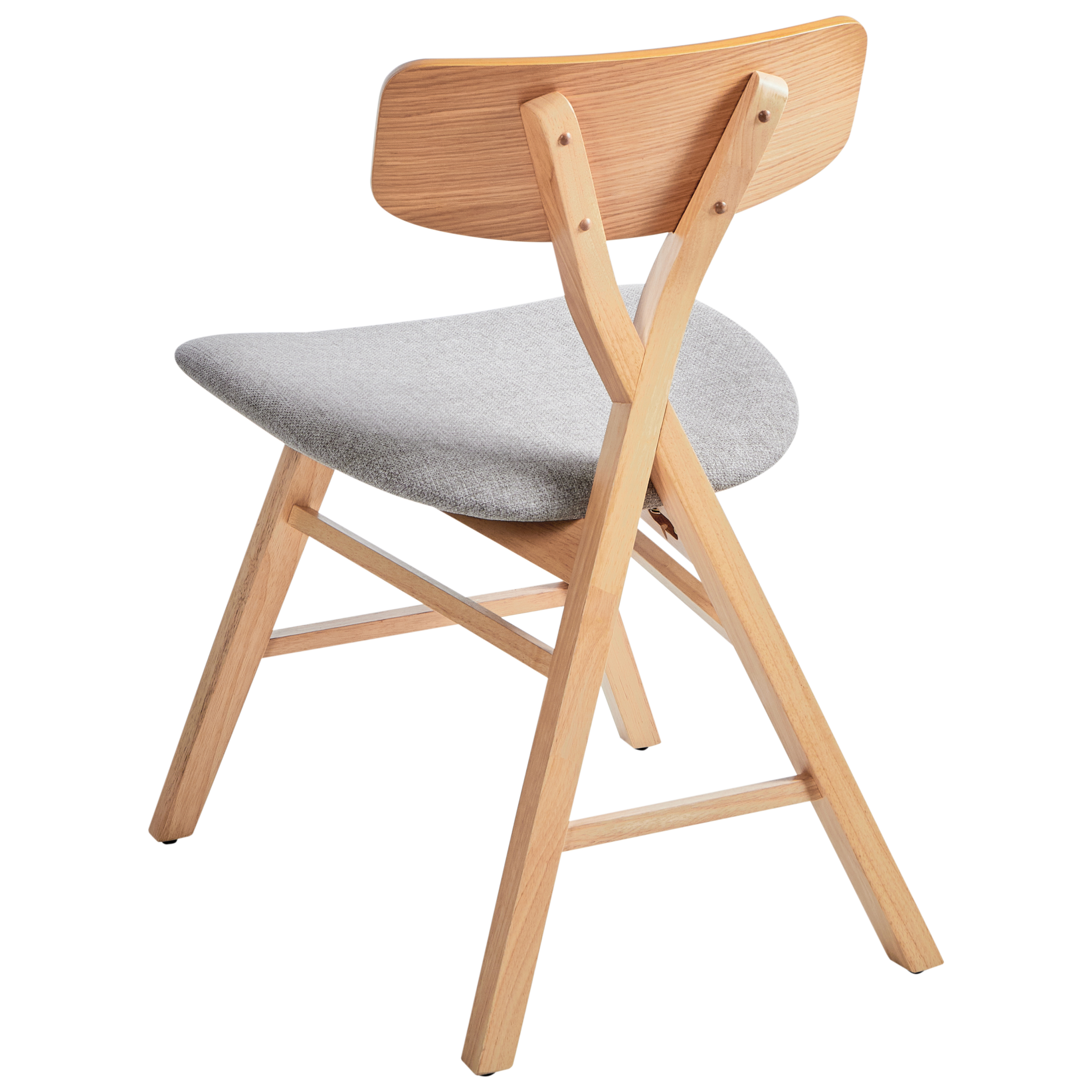 Set of 2 dining chairs LELAND Wood Light Brown [6]