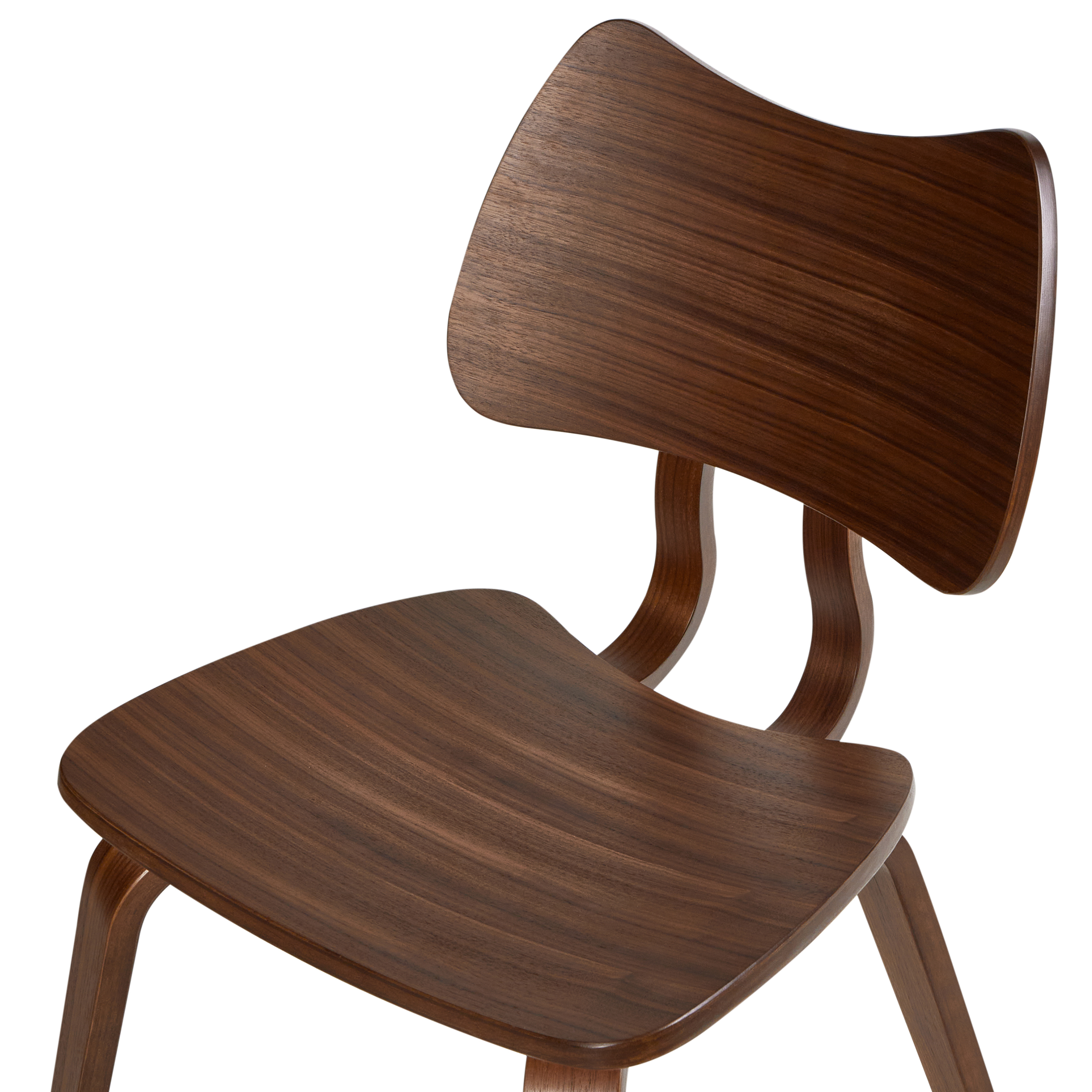 Set of 2 DIANA Dining Stools Wood Dark Brown [7]