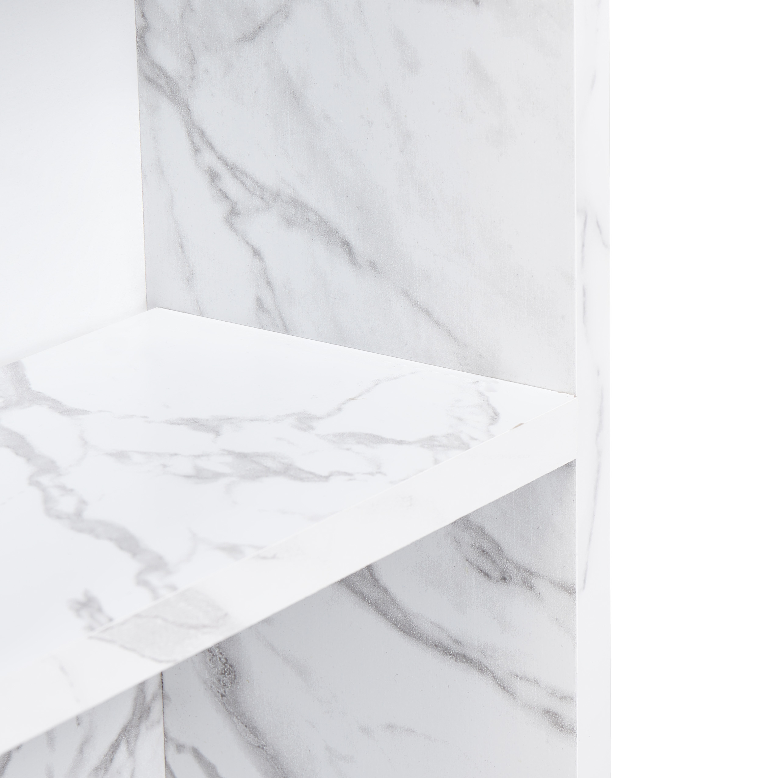 JOINVILLE wall-mounted bathroom cabinet with mirror 60 cm 54 cm Marble white [7]