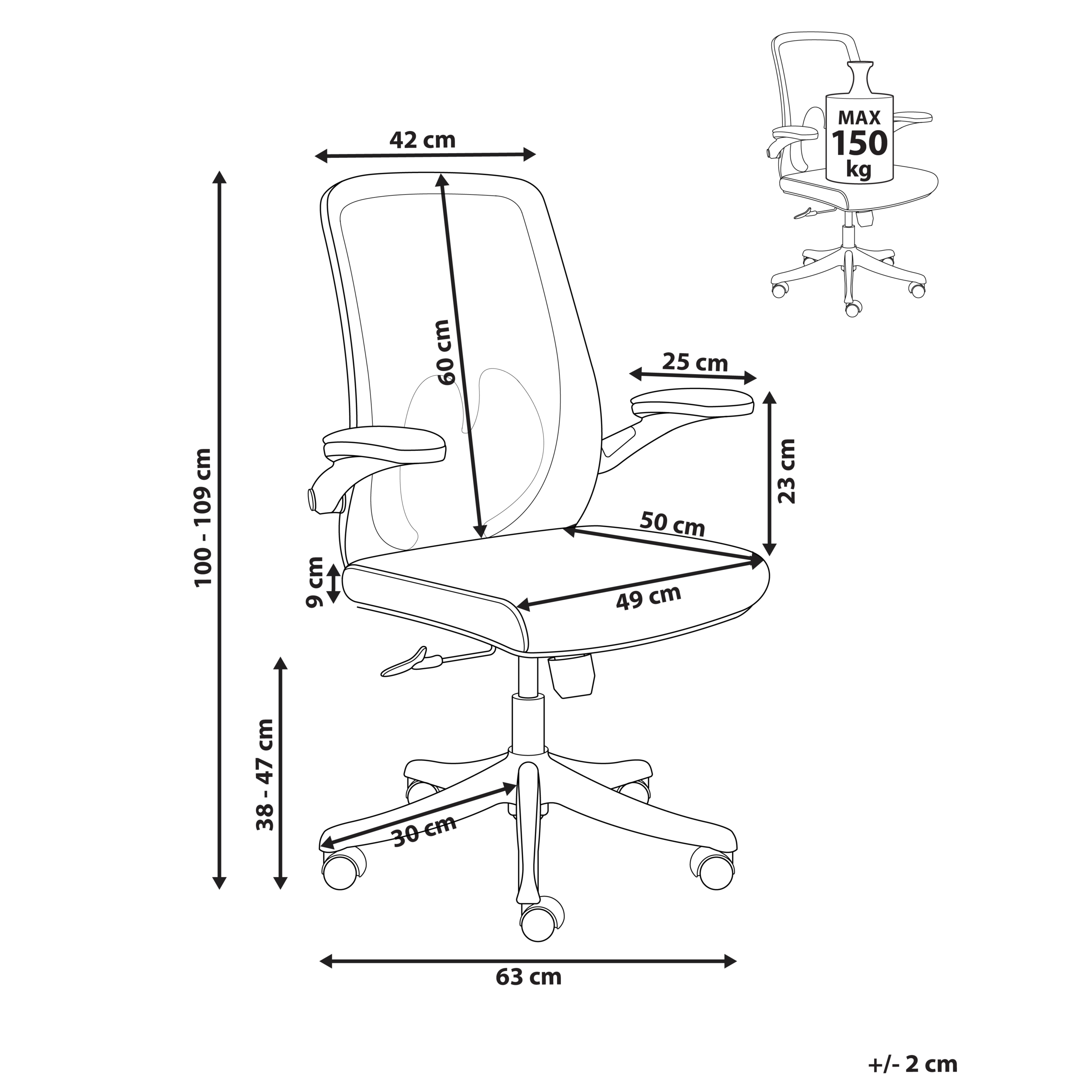 Ergonomic chair OVERLORD Grey [3]
