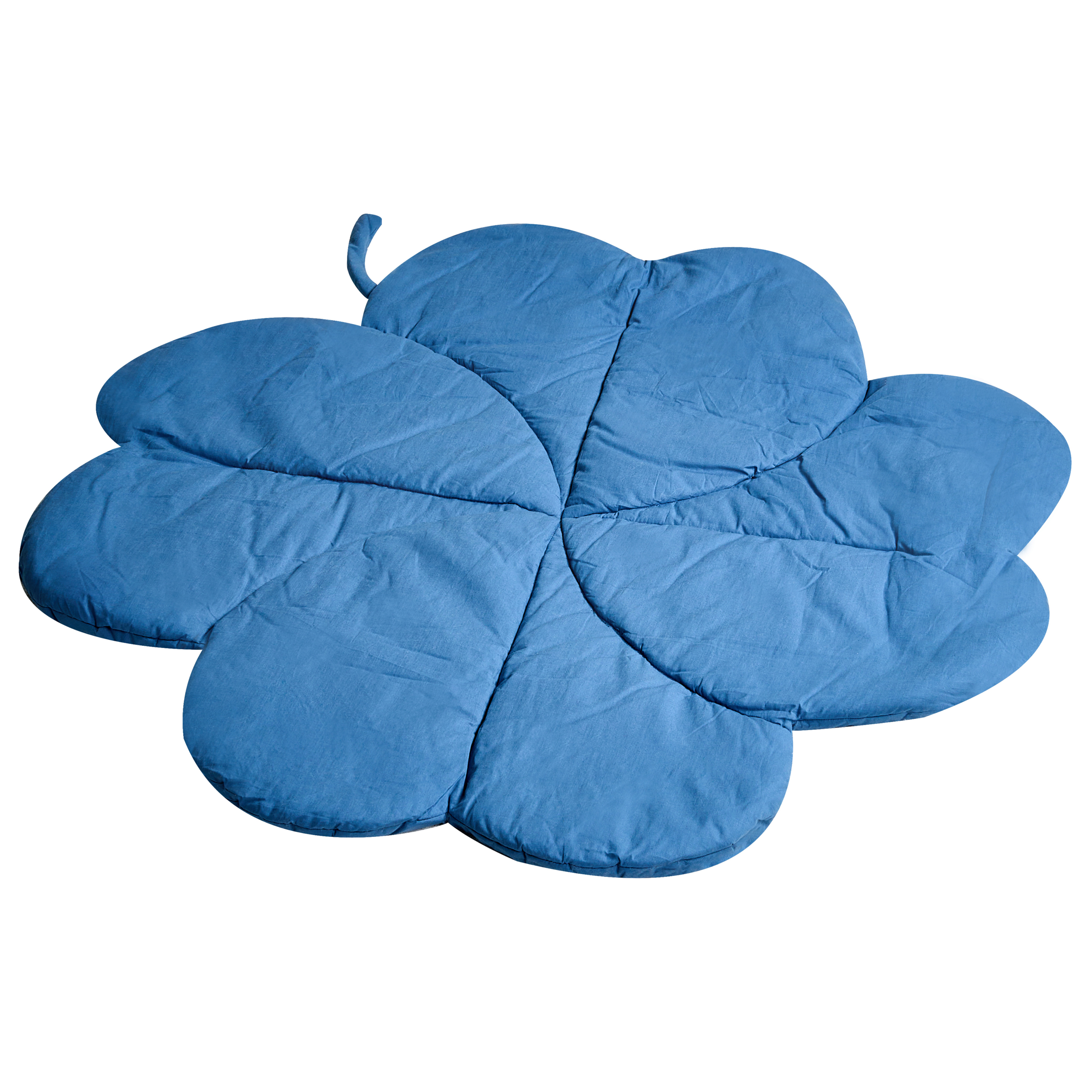 Covoraș de joacă pentru copii ACADINE 110 x 110 cm Bumbac Albastru [4]