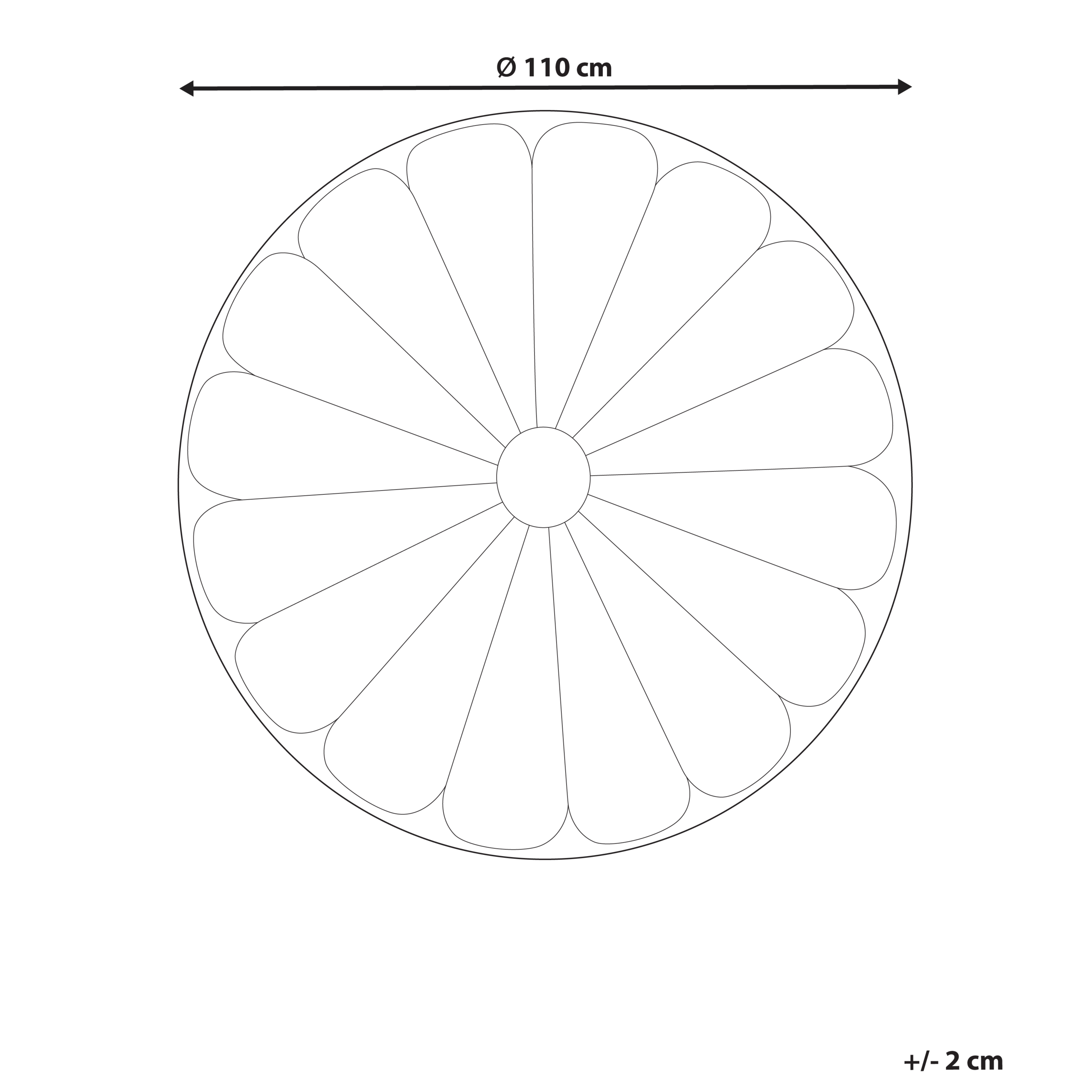Covoraș de joacă pentru copii ELIZJUM 110 x 110 cm Bumbac Galben [3]