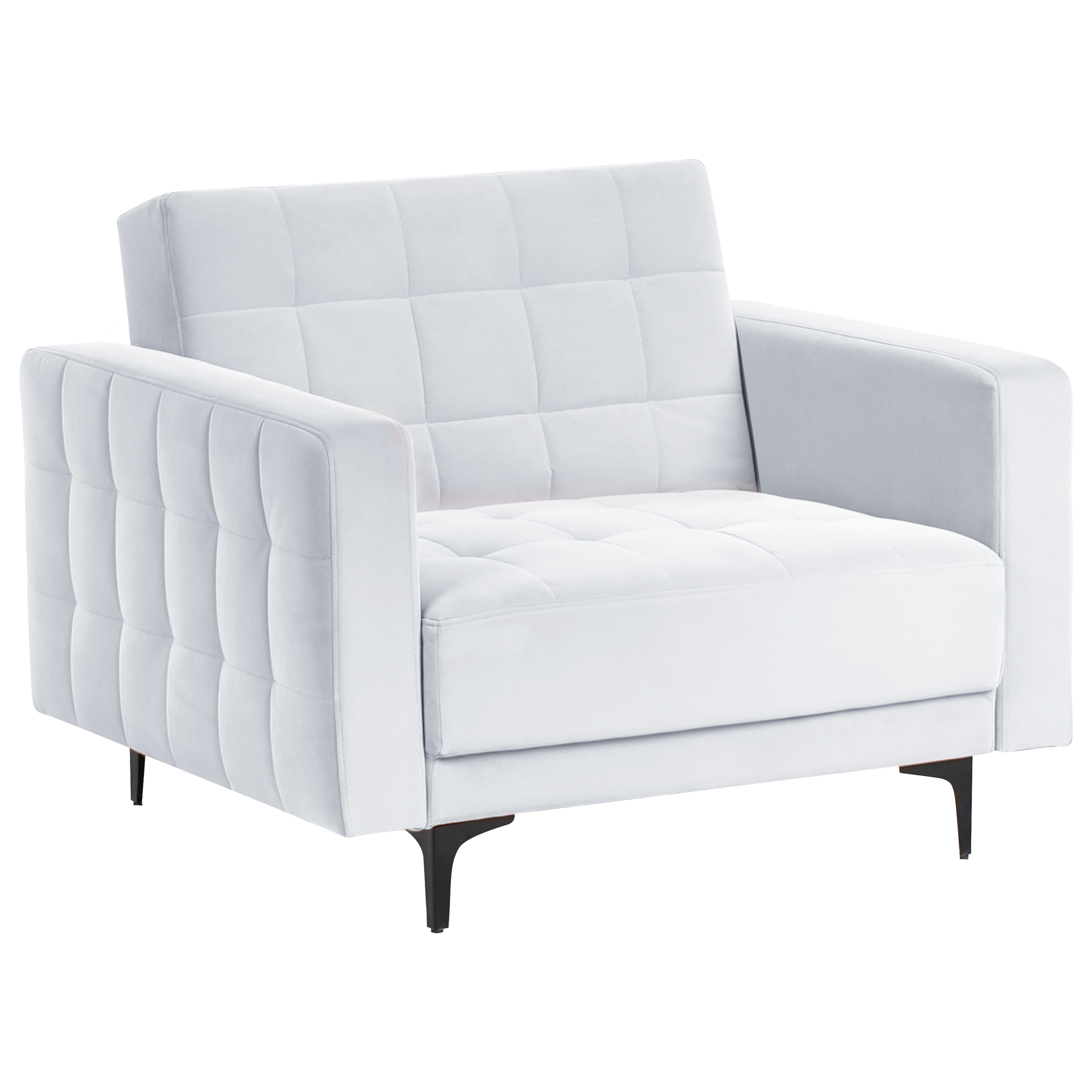 Fotoliu ABERDEEN Catifea Gri deschis [1]