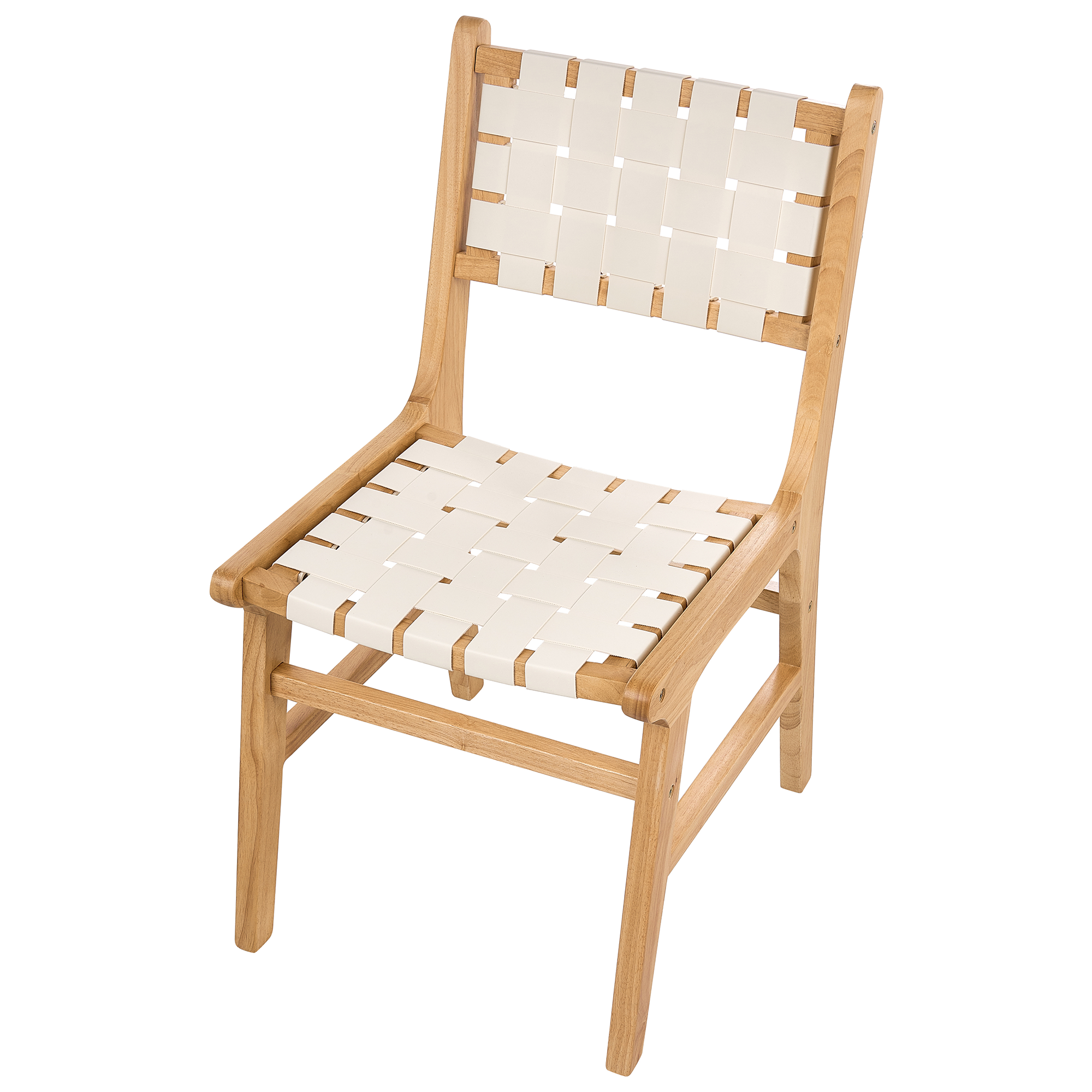 Set de 2 scaune dining HUMBLE Lemn de cauciuc Maro deschis [7]