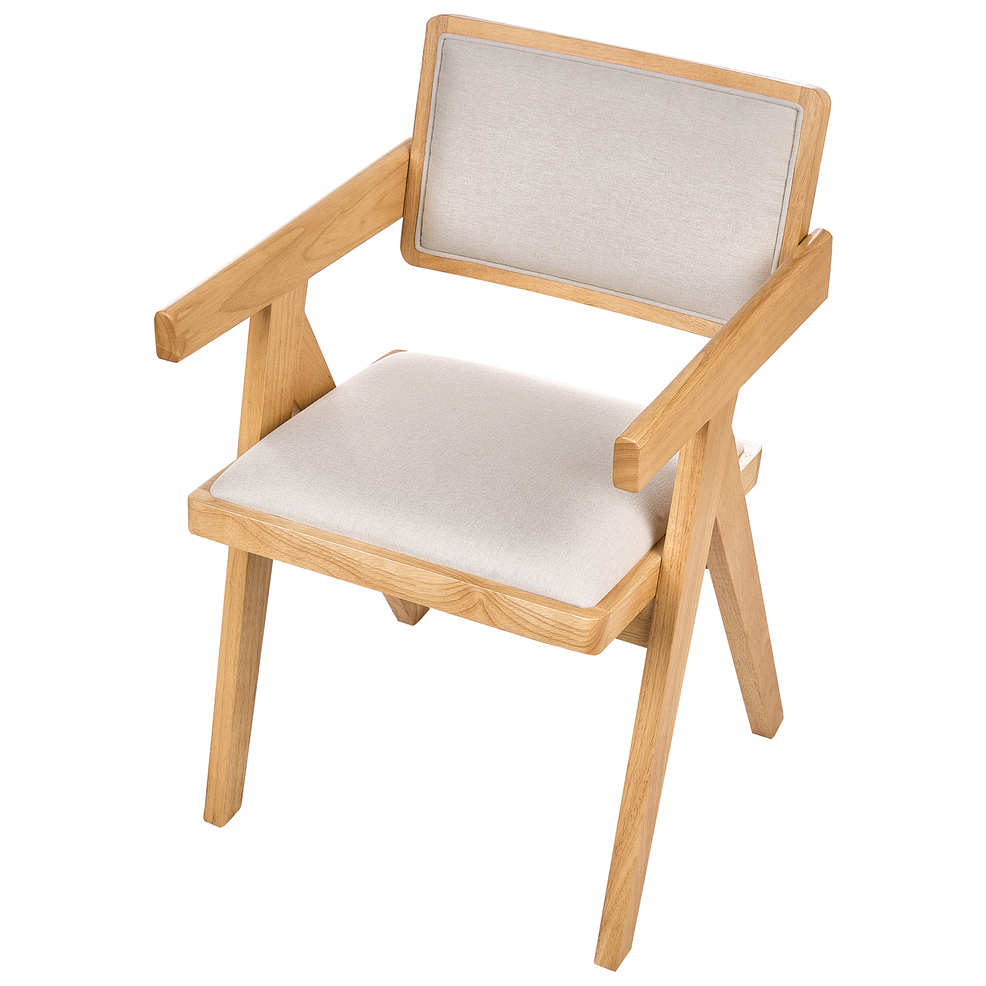 CARMODY dining chair set of 2 Wood Light brown [7]