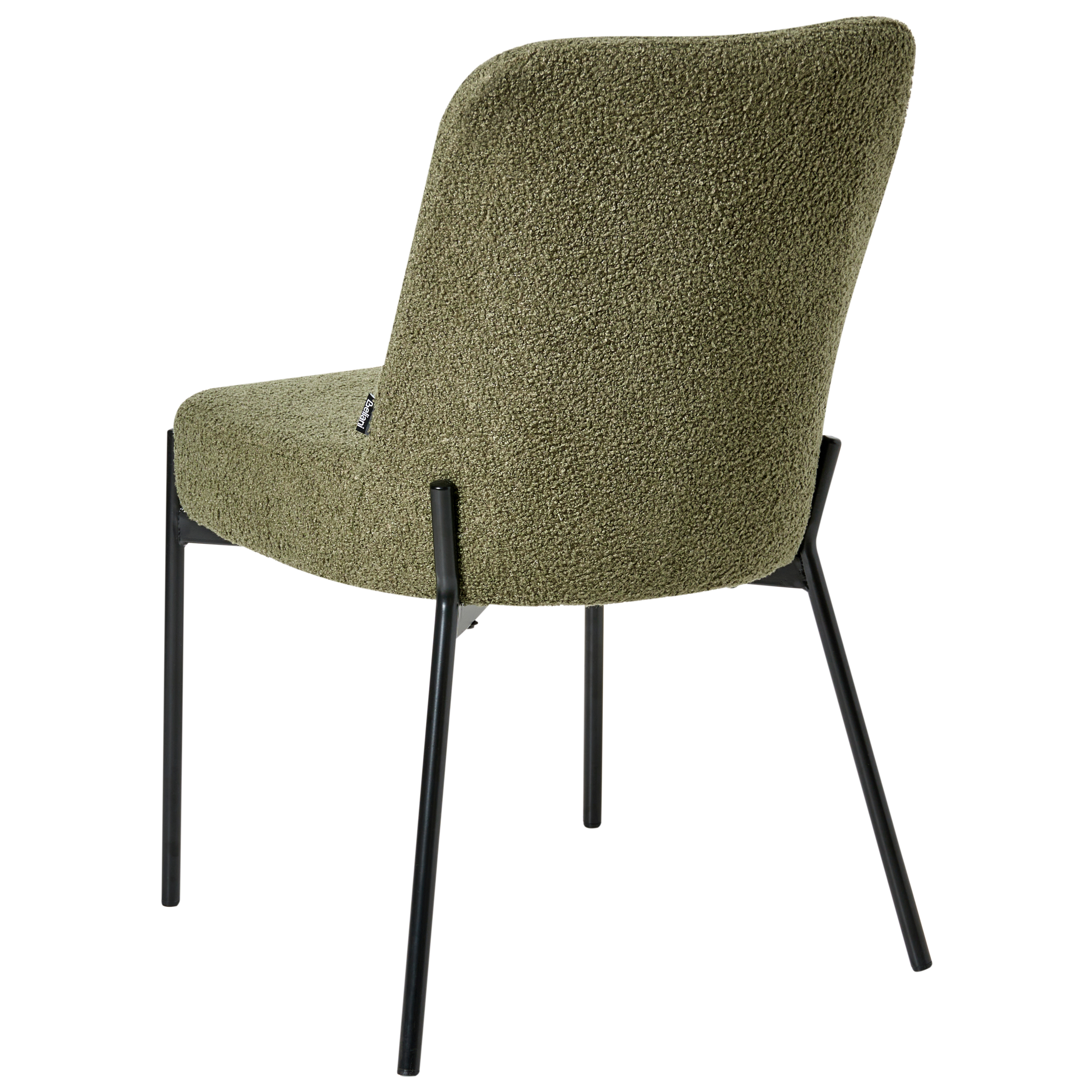 Set of 2 dining chairs MALIN Boucle Dark green [7]