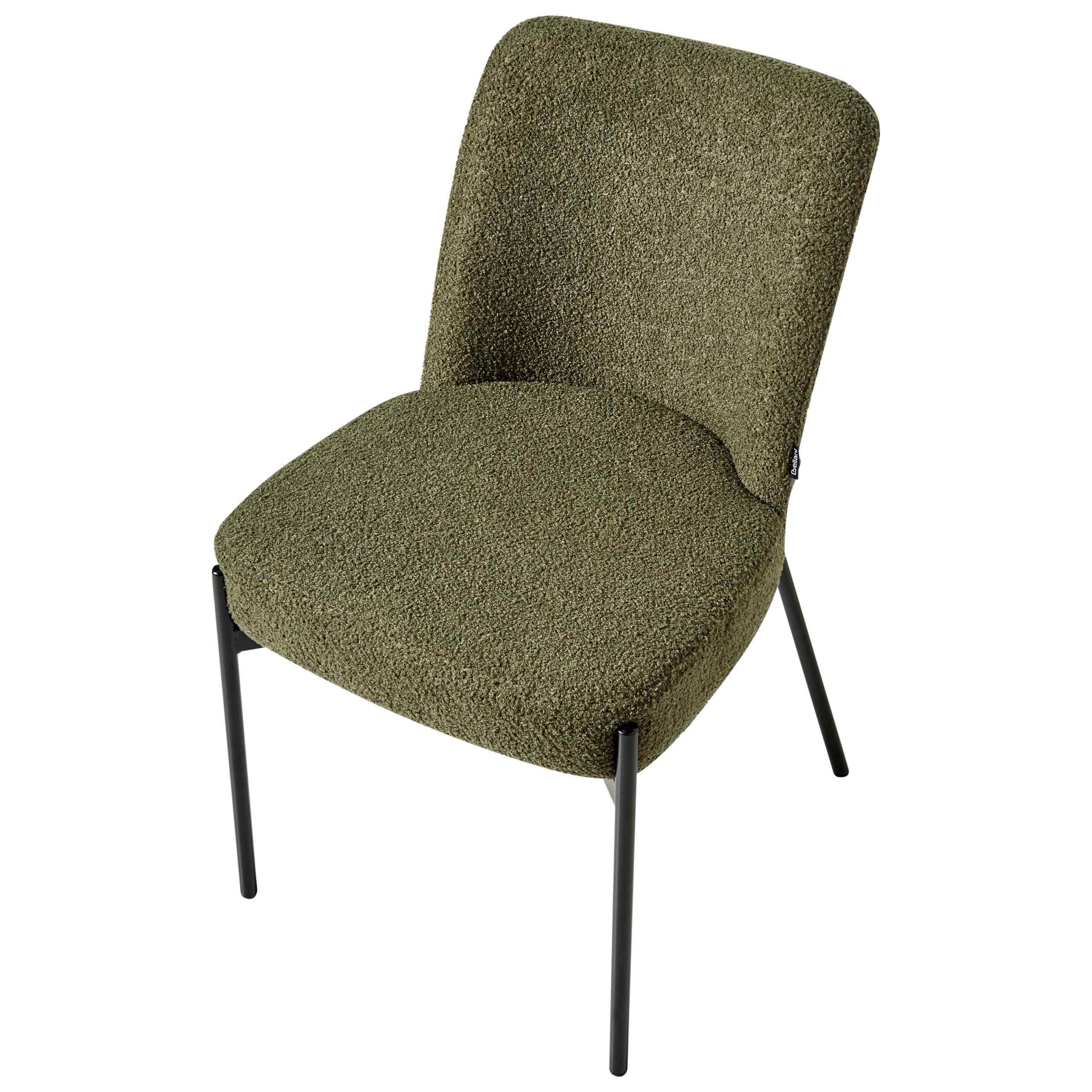 Set of 2 dining chairs MALIN Boucle Dark green [8]