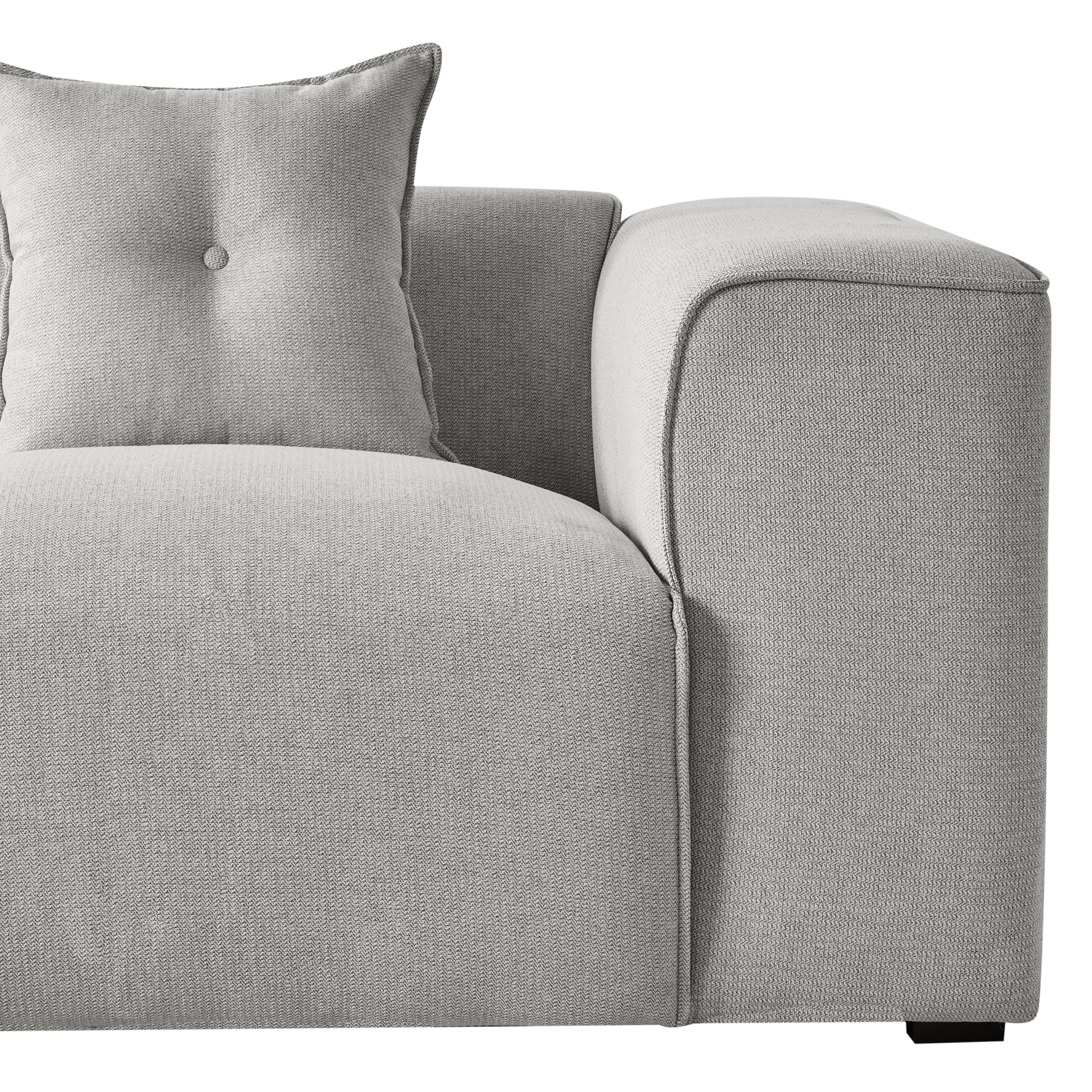 DOLVA 3-seater corner sofa Light grey Right [6]