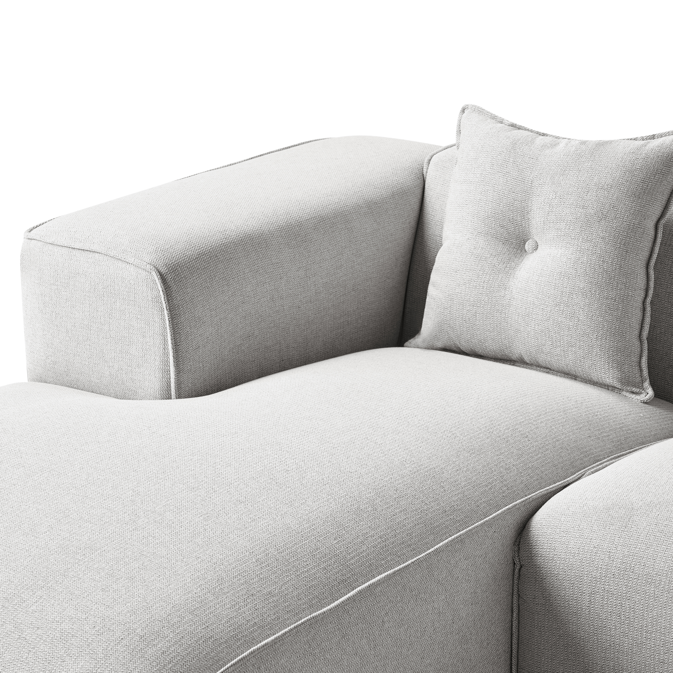 DOLVA 3-seater corner sofa Light grey Right [7]