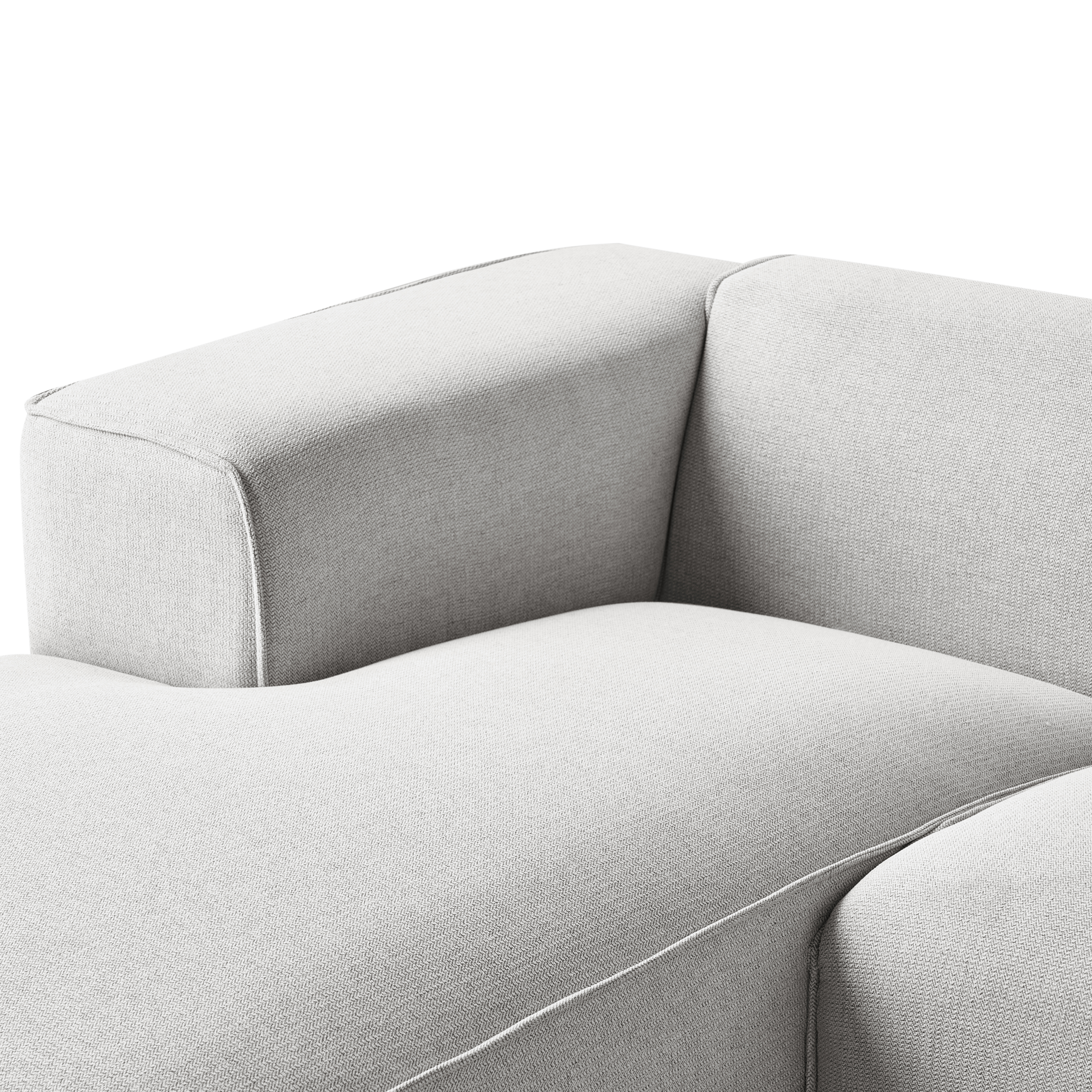 DOLVA 3-seater corner sofa Light grey Right [8]