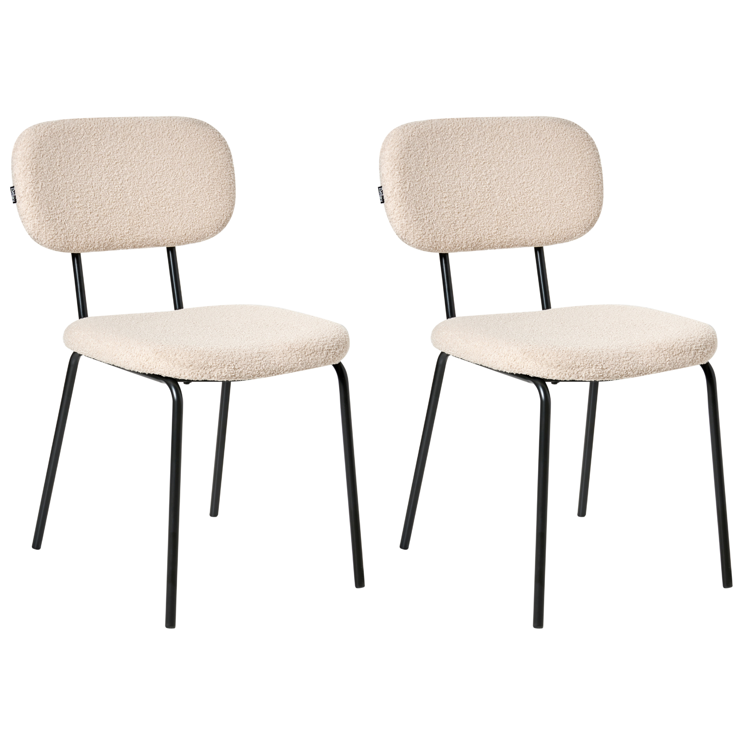 Set de 2 scaune ADAIR Boucle Bej [4]