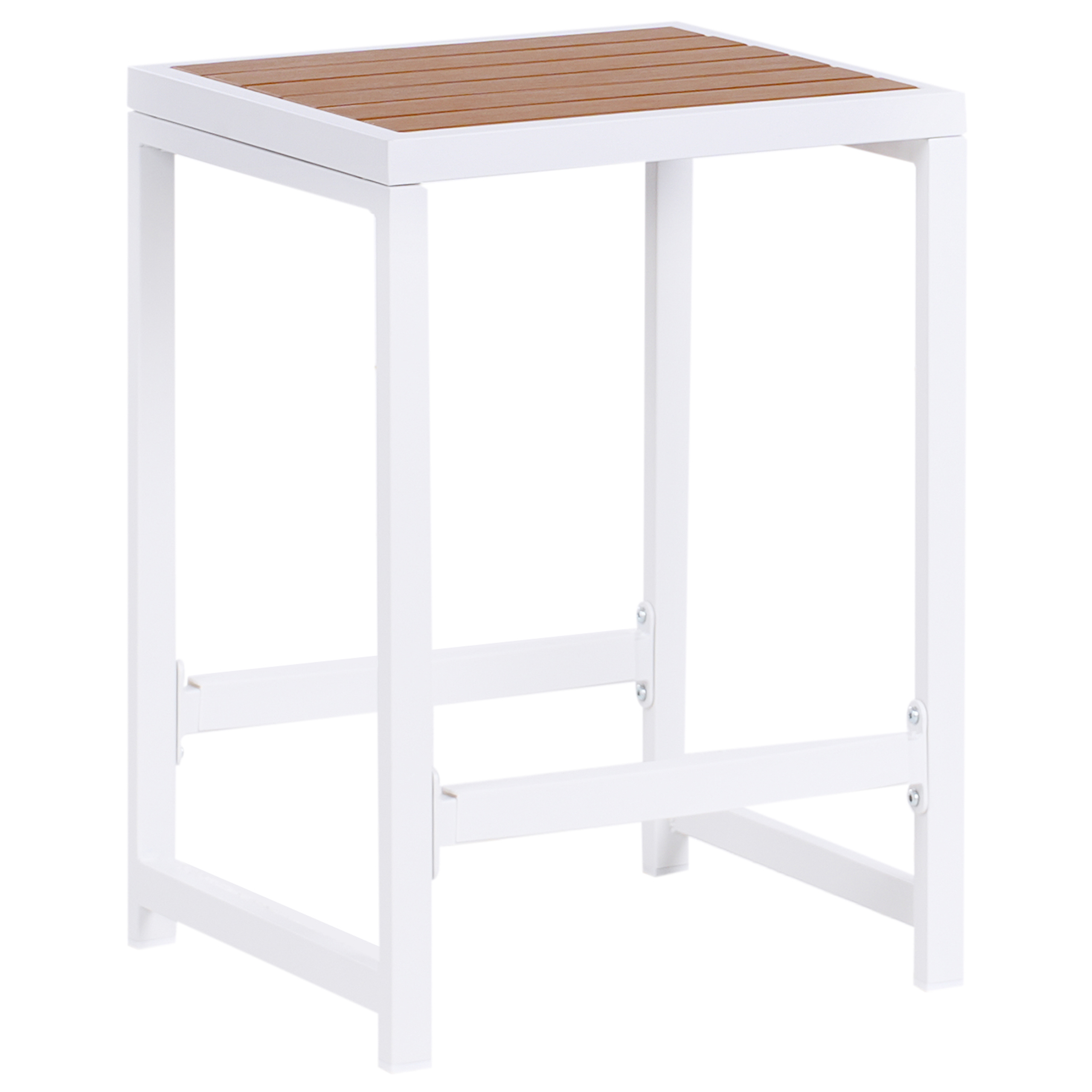 AVETRANA Garden Chair Metal Brown/White [2]