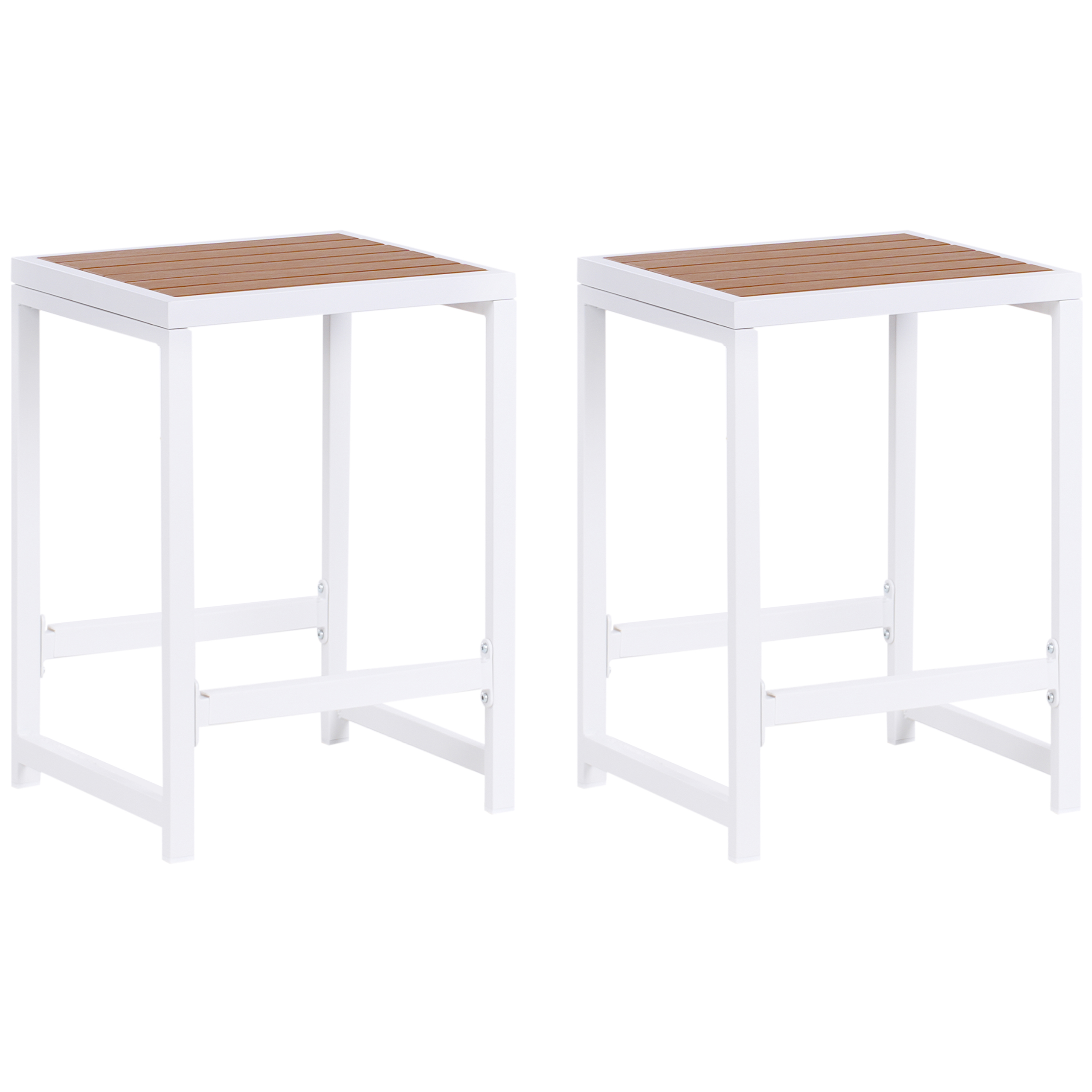 AVETRANA Garden Chair Metal Brown/White [5]