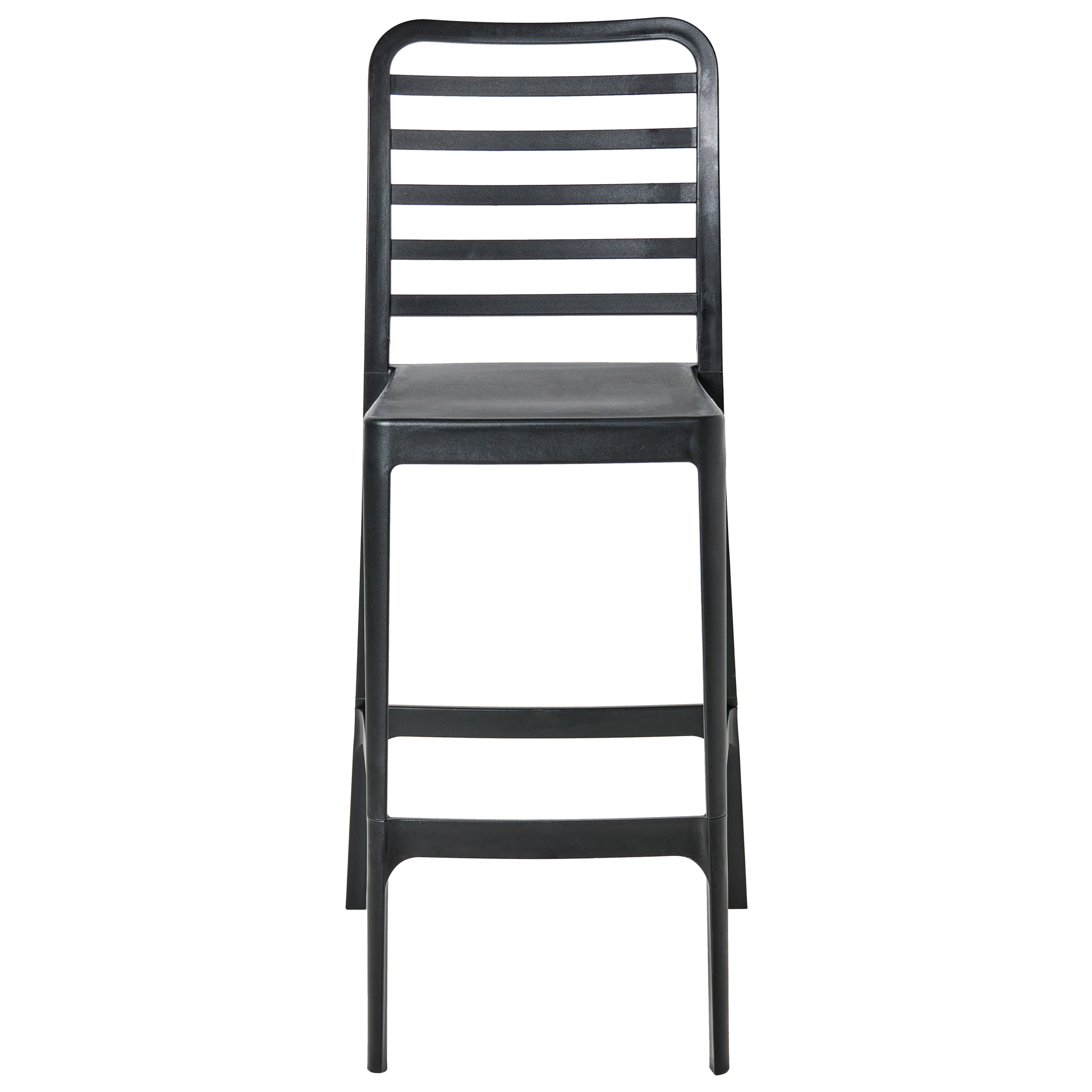 Set of 4 bar chairs SECEDA Synthetic material 2 in 1 Black [5]