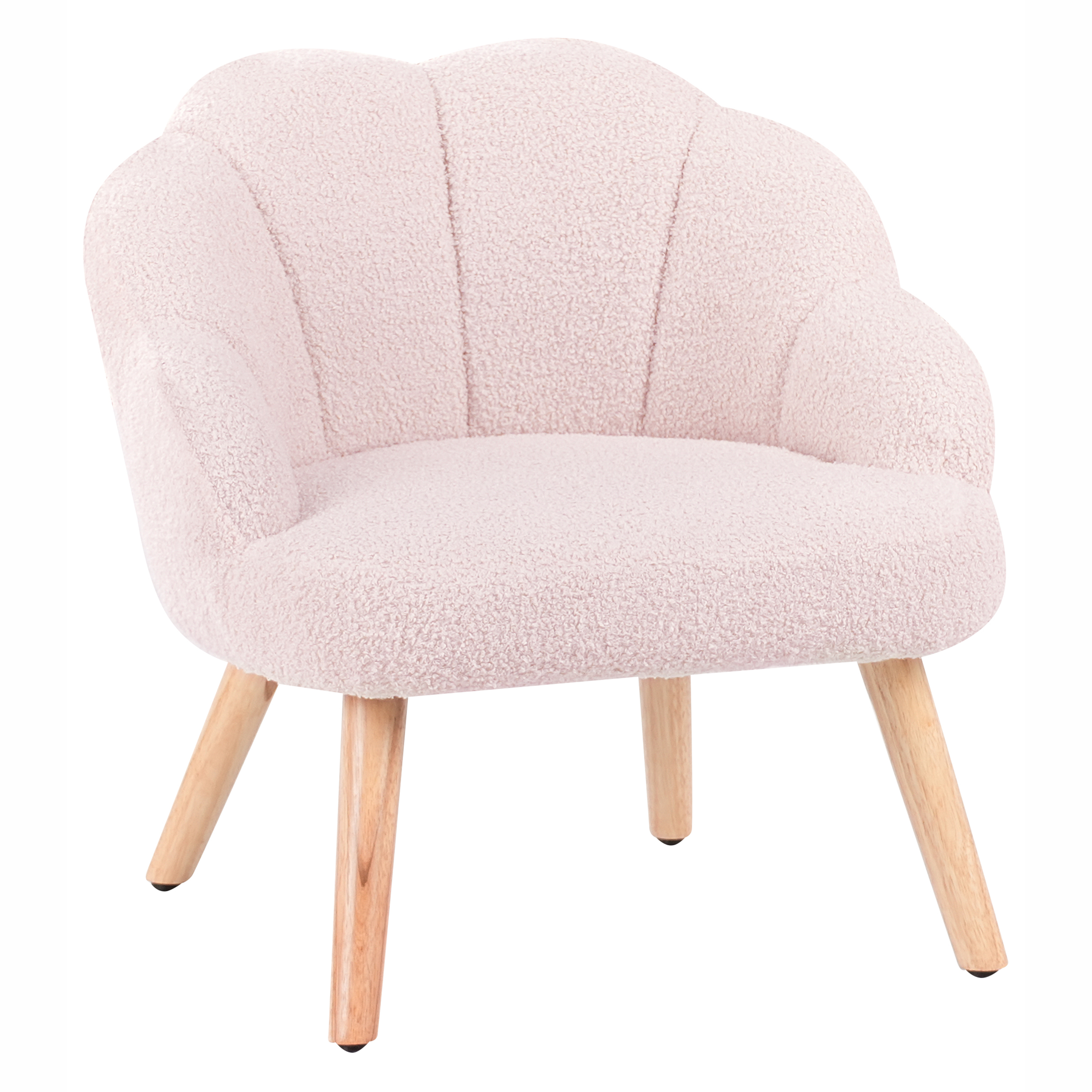 Fotoliu pentru copii MILAND Boucle Roz pastel [4]