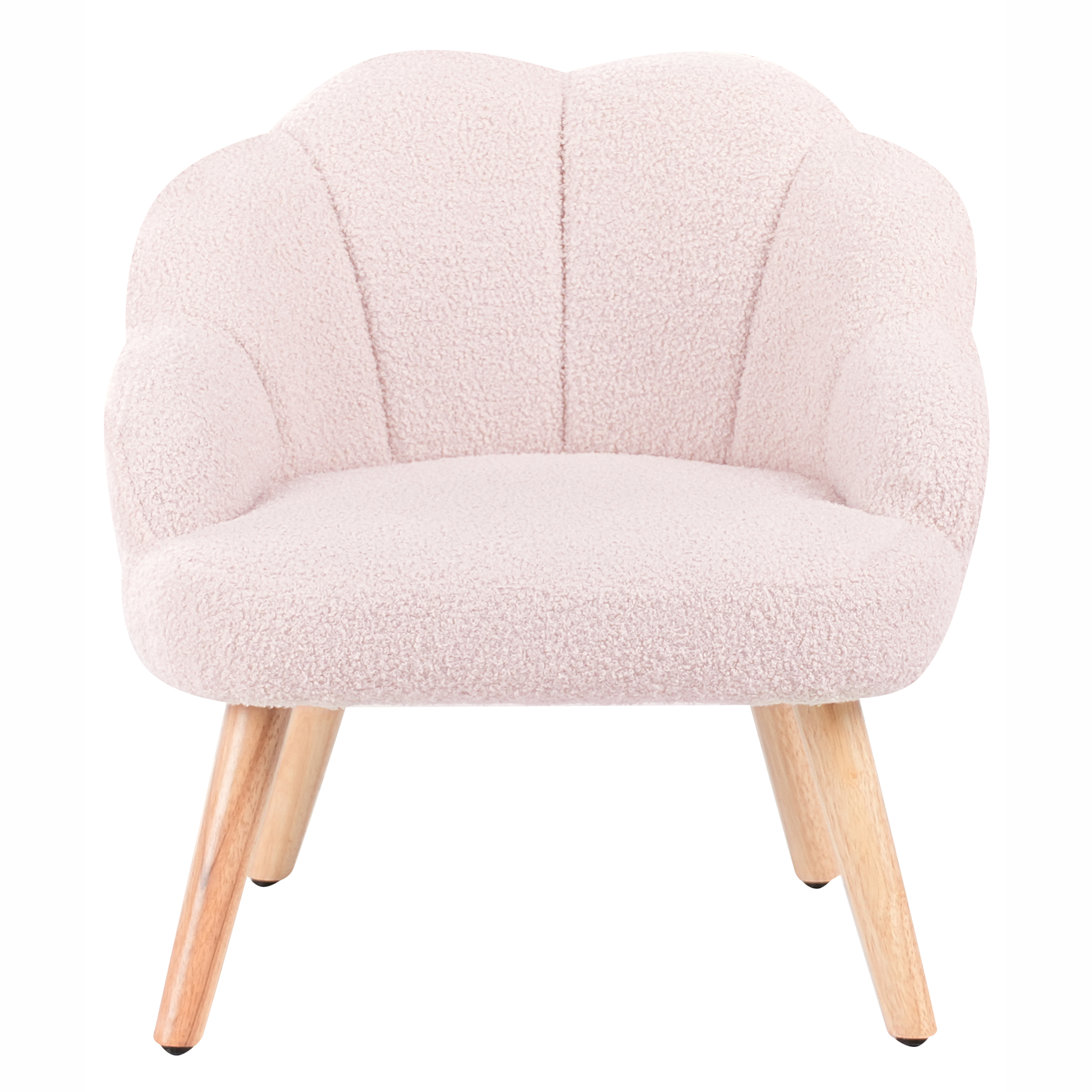 Fotoliu pentru copii MILAND Boucle Roz pastel [5]