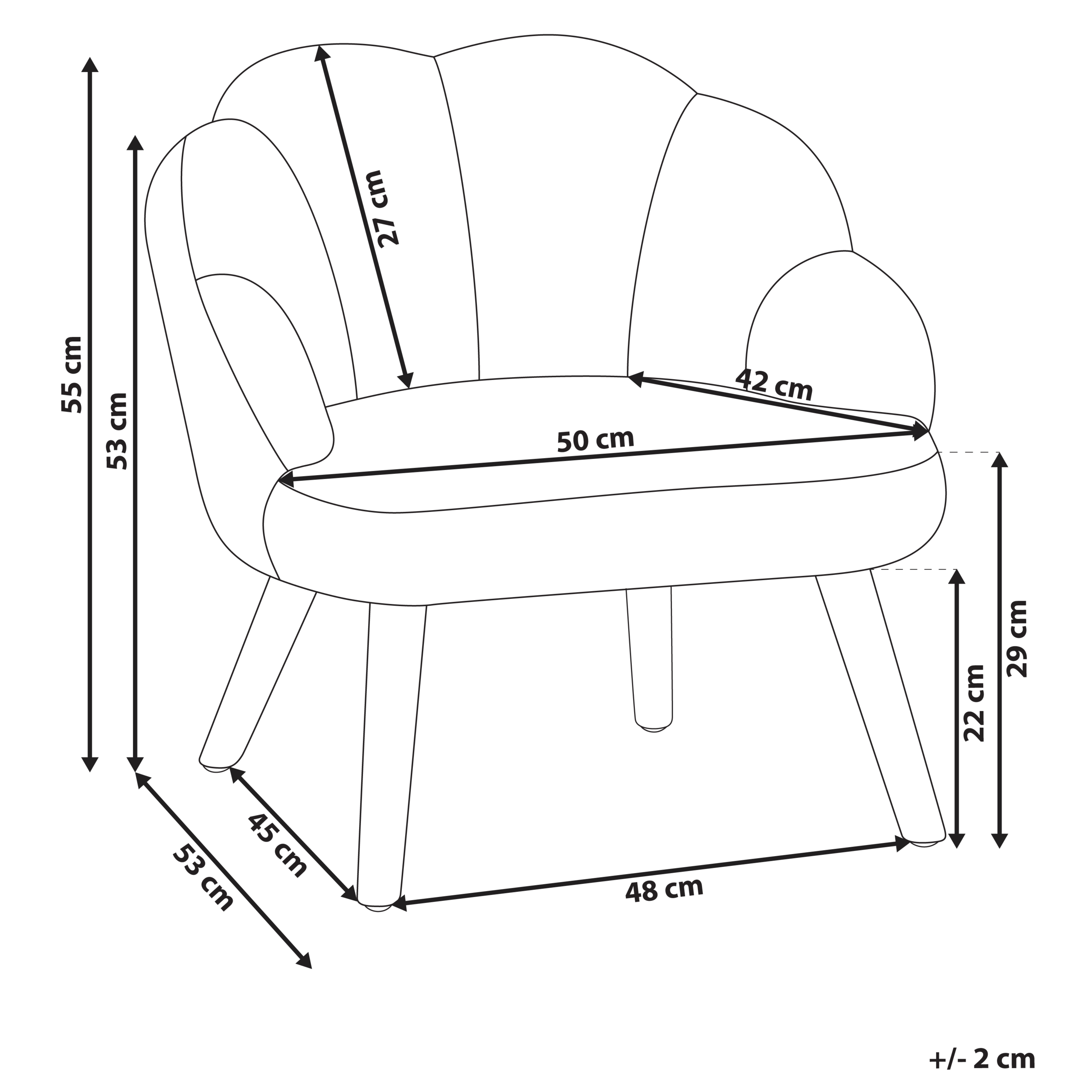 Fotoliu pentru copii MILAND Boucle Roz pastel [3]