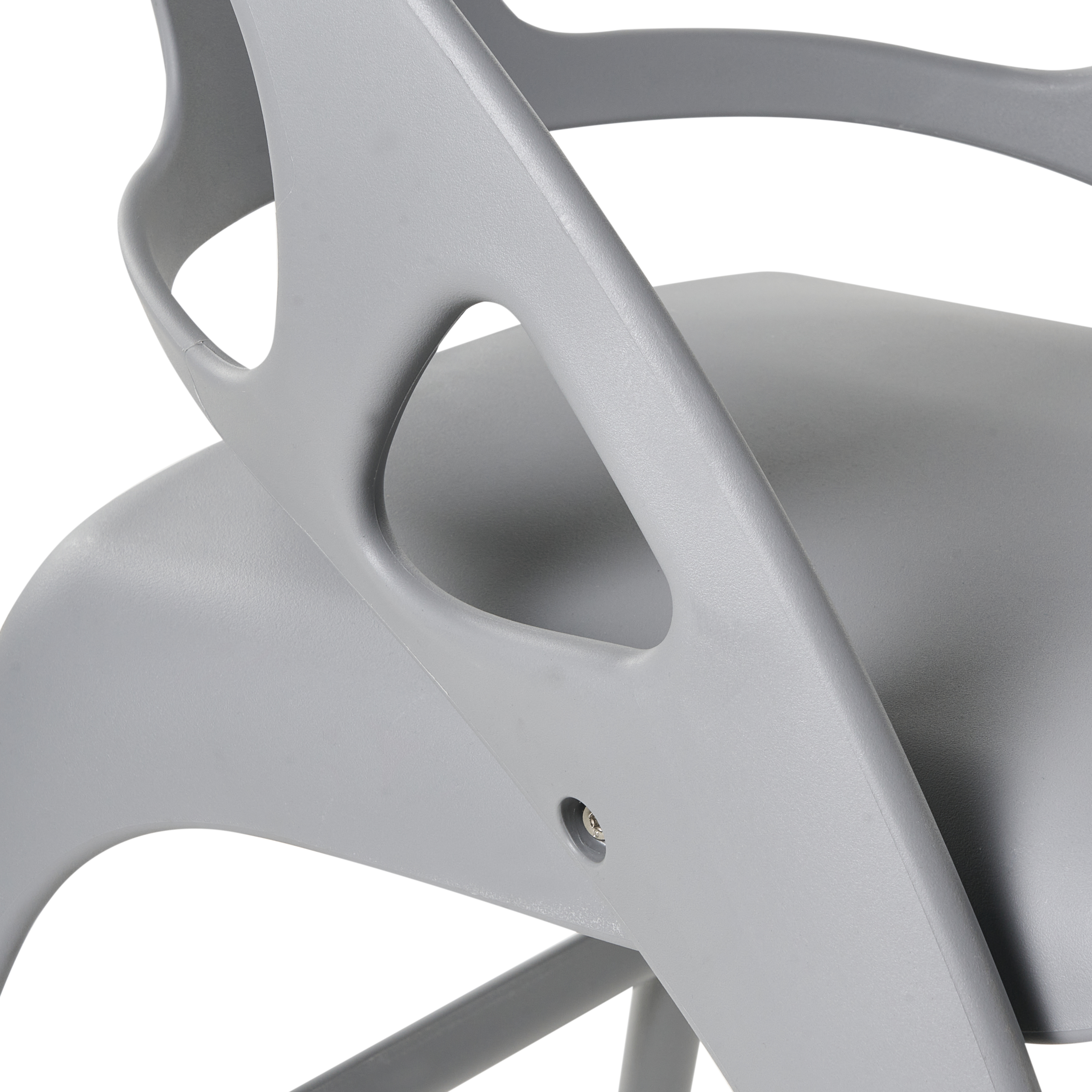 Set de 4 scaune de grădină Pliabil NEMI Gri [11]