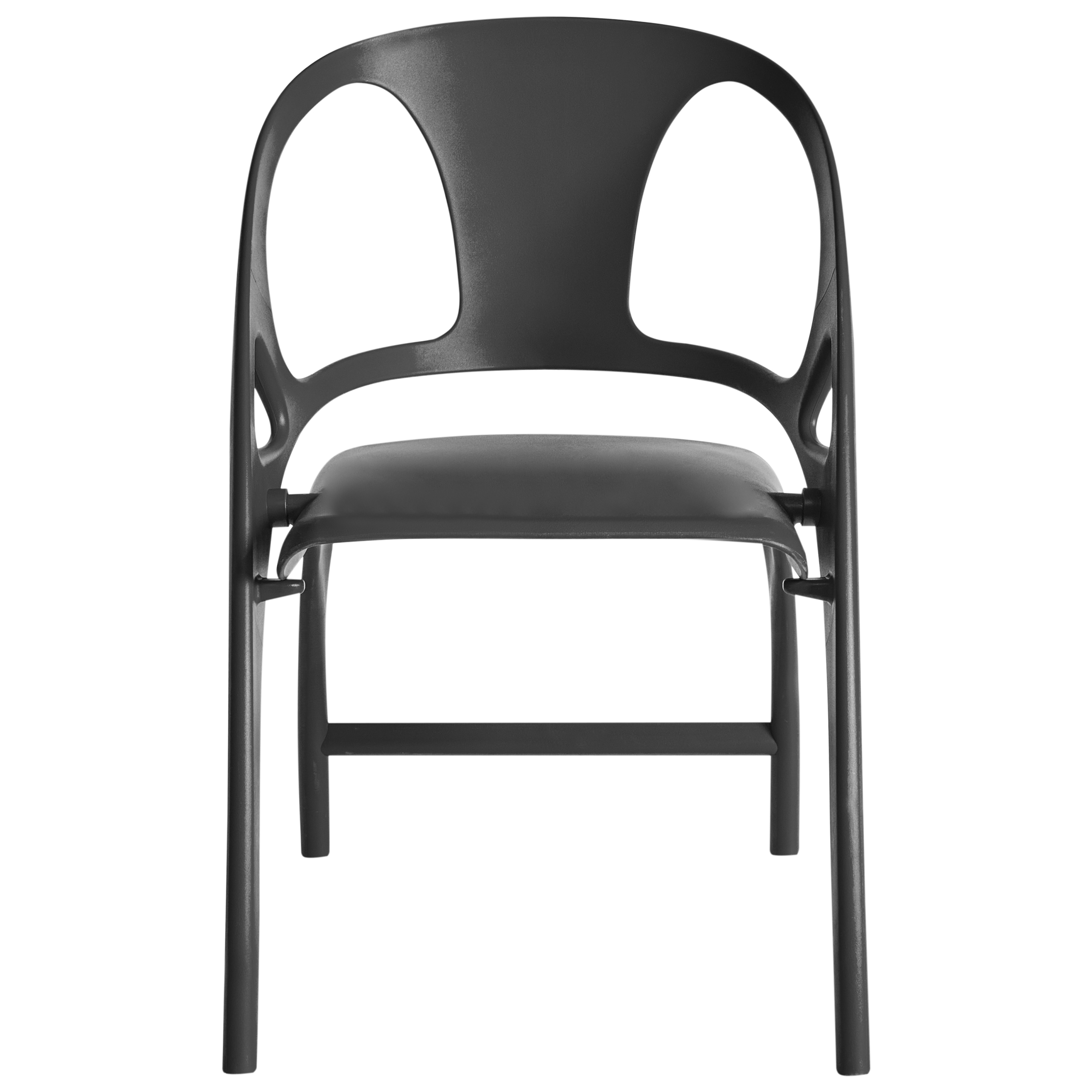 Set of 4 garden chairs Foldable NEMI Black [5]