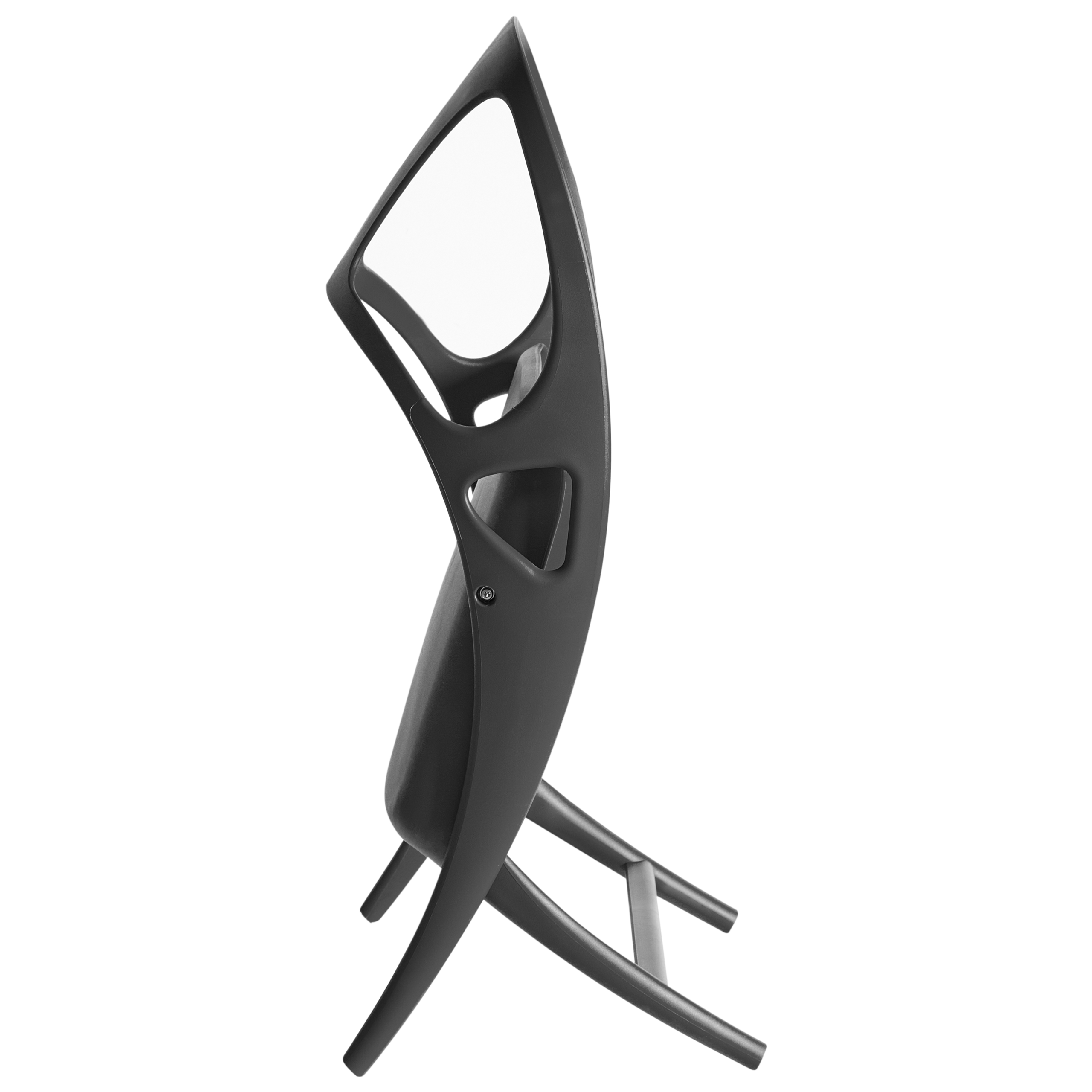 Set of 4 garden chairs Foldable NEMI Black [8]