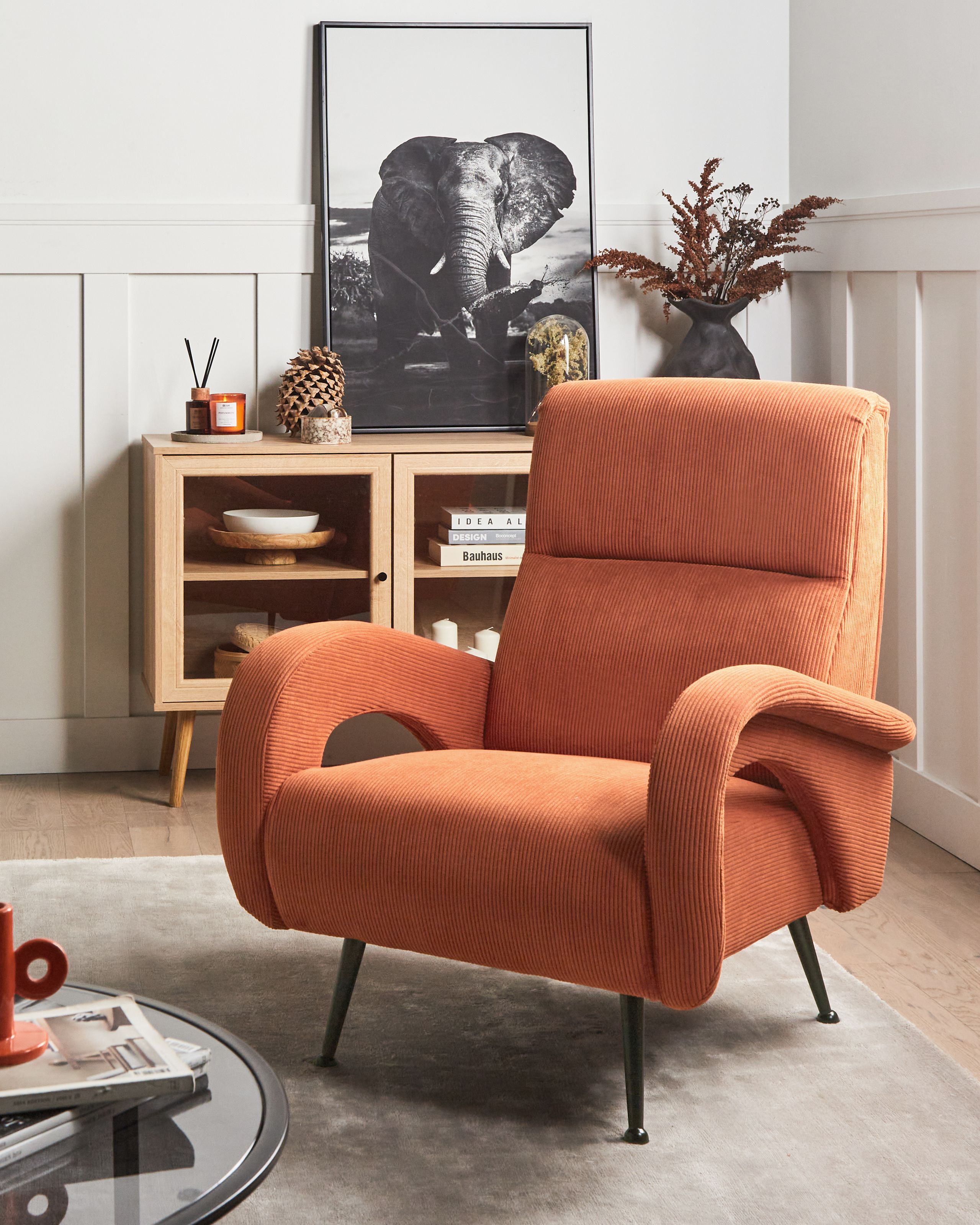 Armchairs - SVALOV Velvet armchair Orange