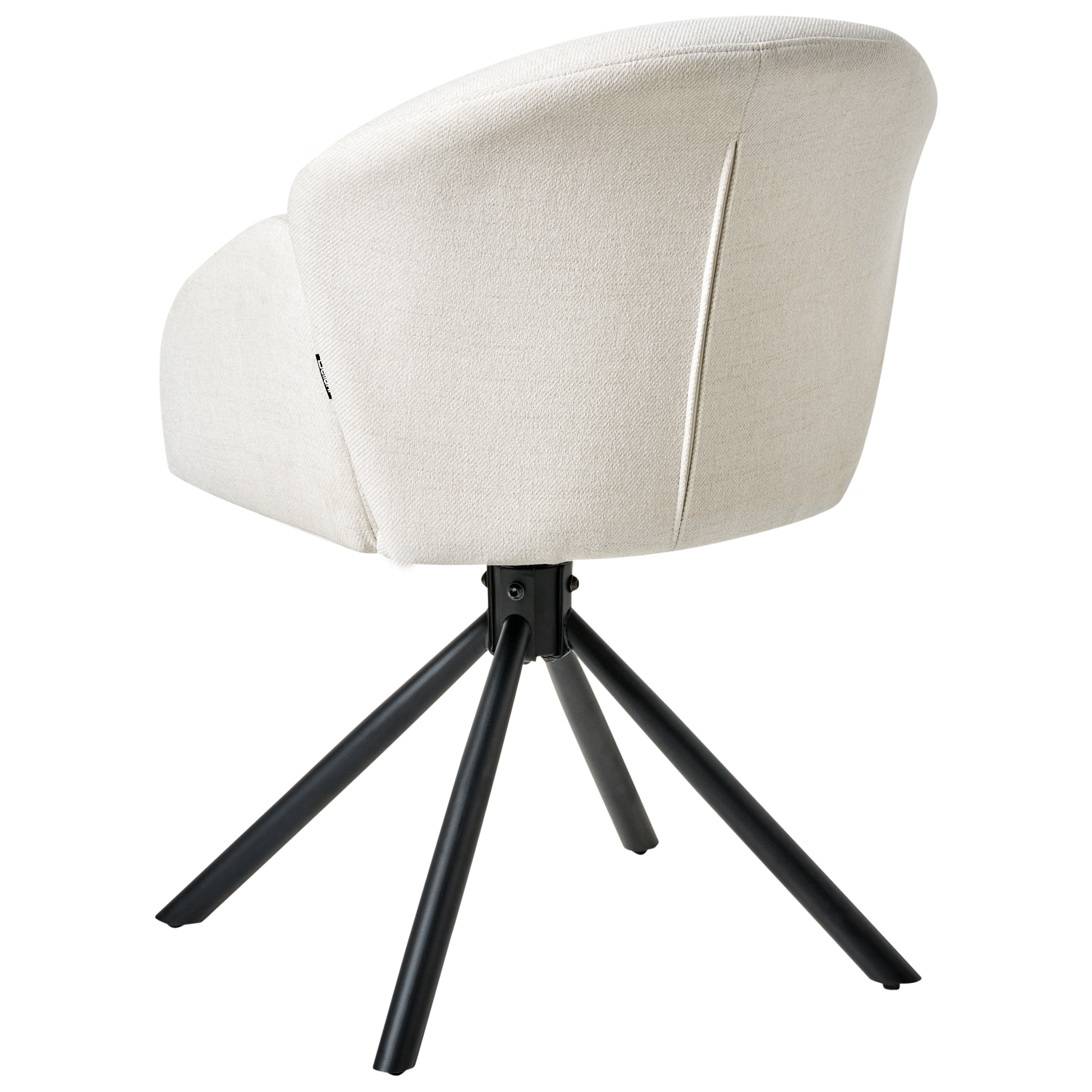 Set de 2 scaune dining Pivotant MAYBEE  Alb-murdar [6]