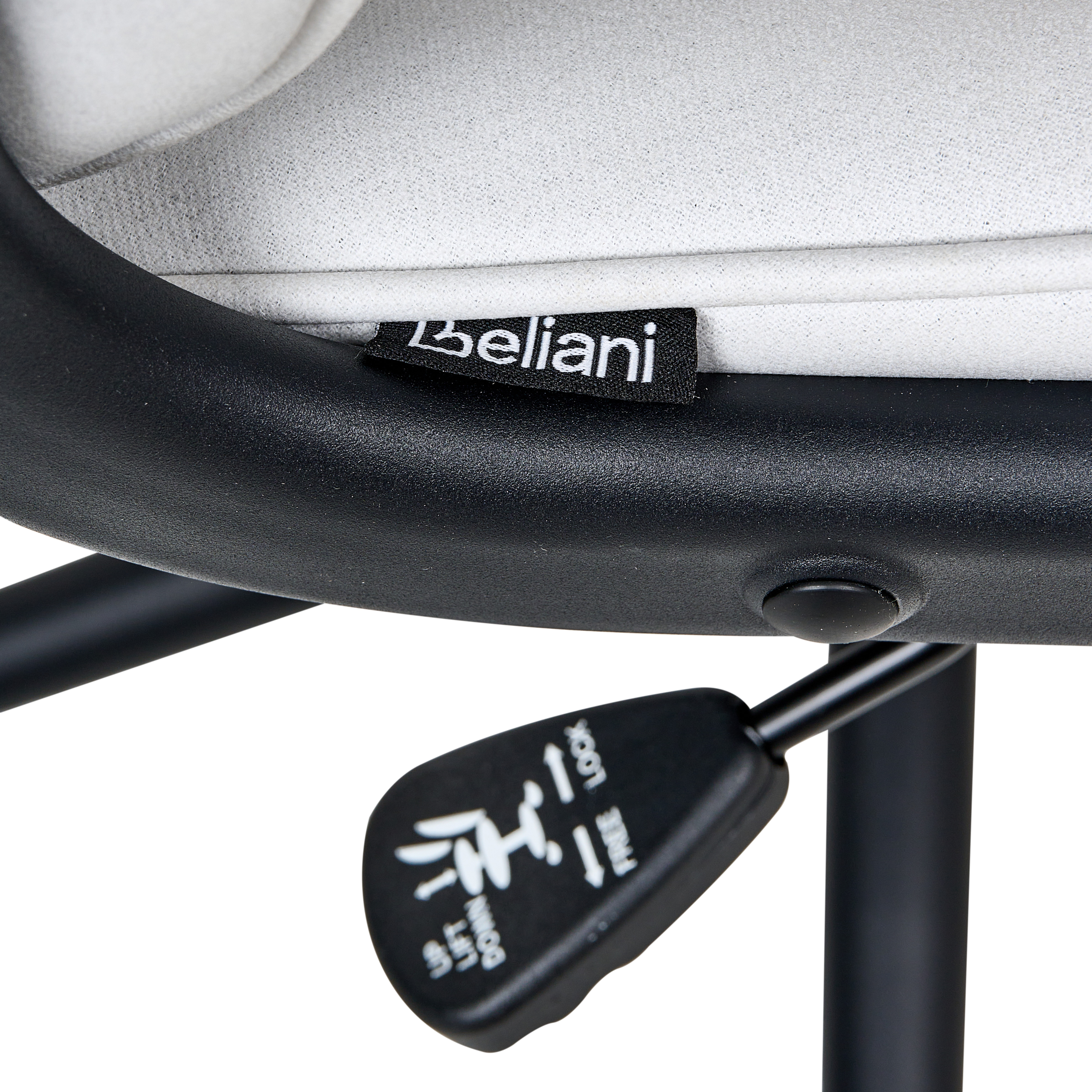 Scaun ergonomic REBEL  Alb-murdar [9]