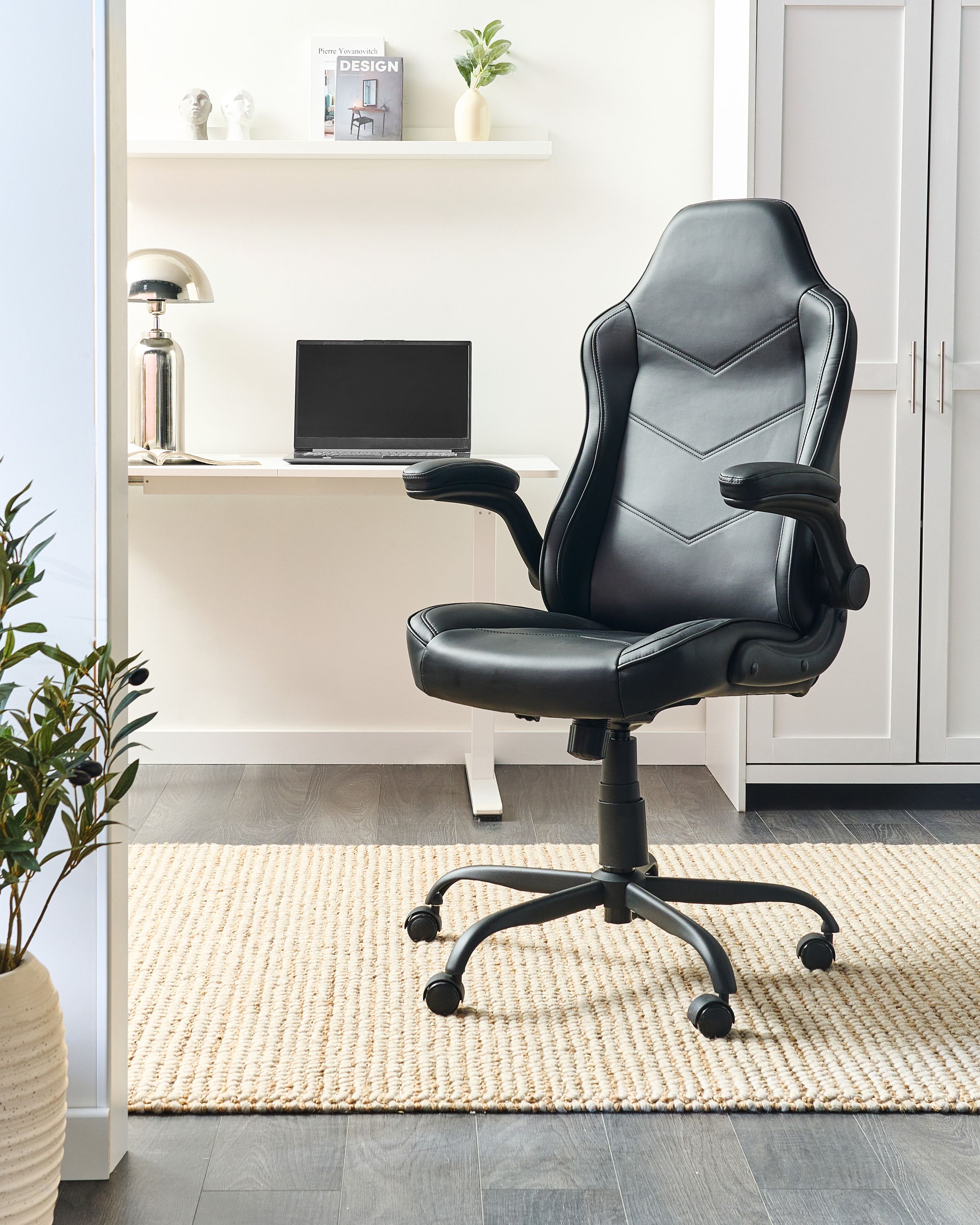 Scaun de birou - Ergonomic chair TRIUMPHER Eco-leather Black