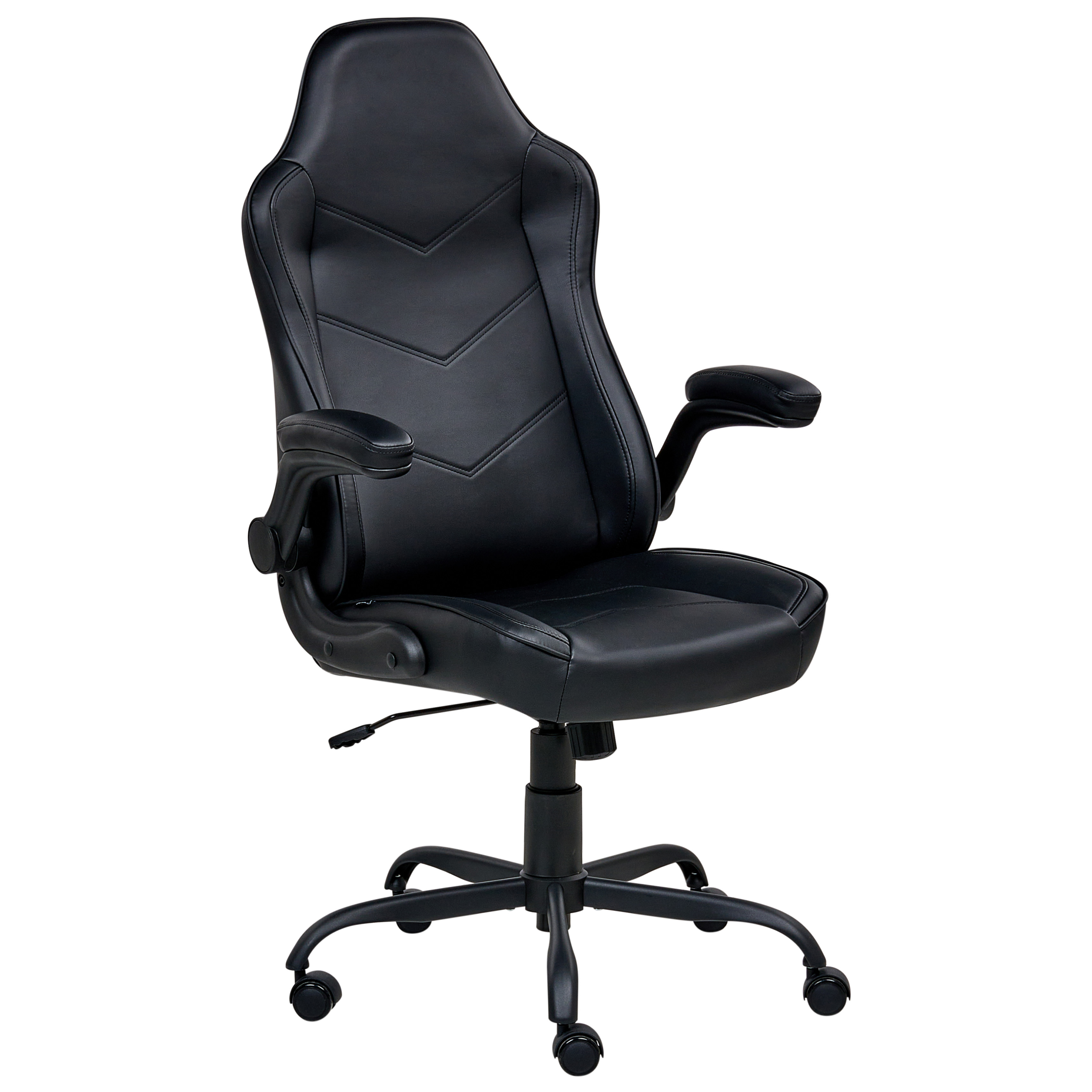 Scaun ergonomic TRIUMPHER Piele ecologică Negru [2]
