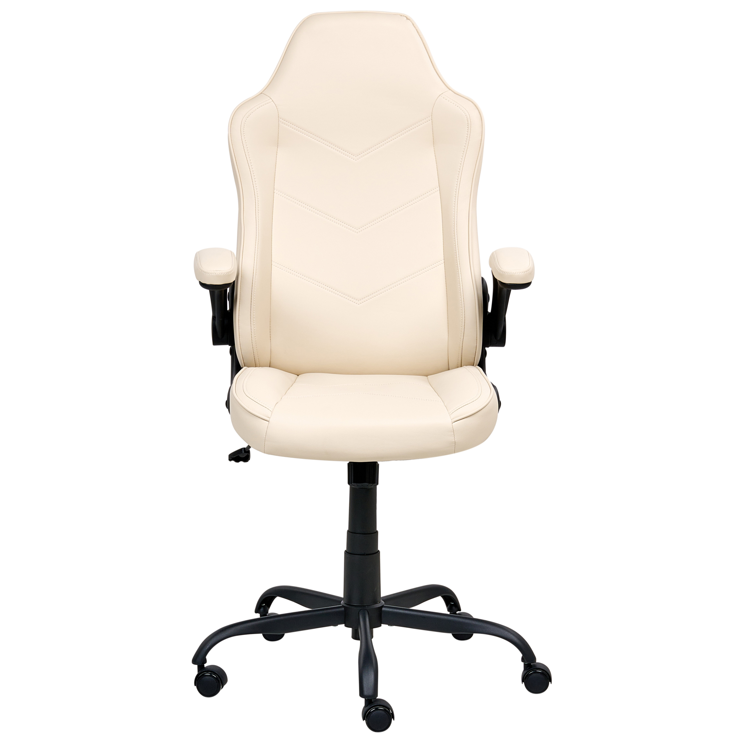 Scaun ergonomic TRIUMPHER Piele ecologică Alb-murdar [5]
