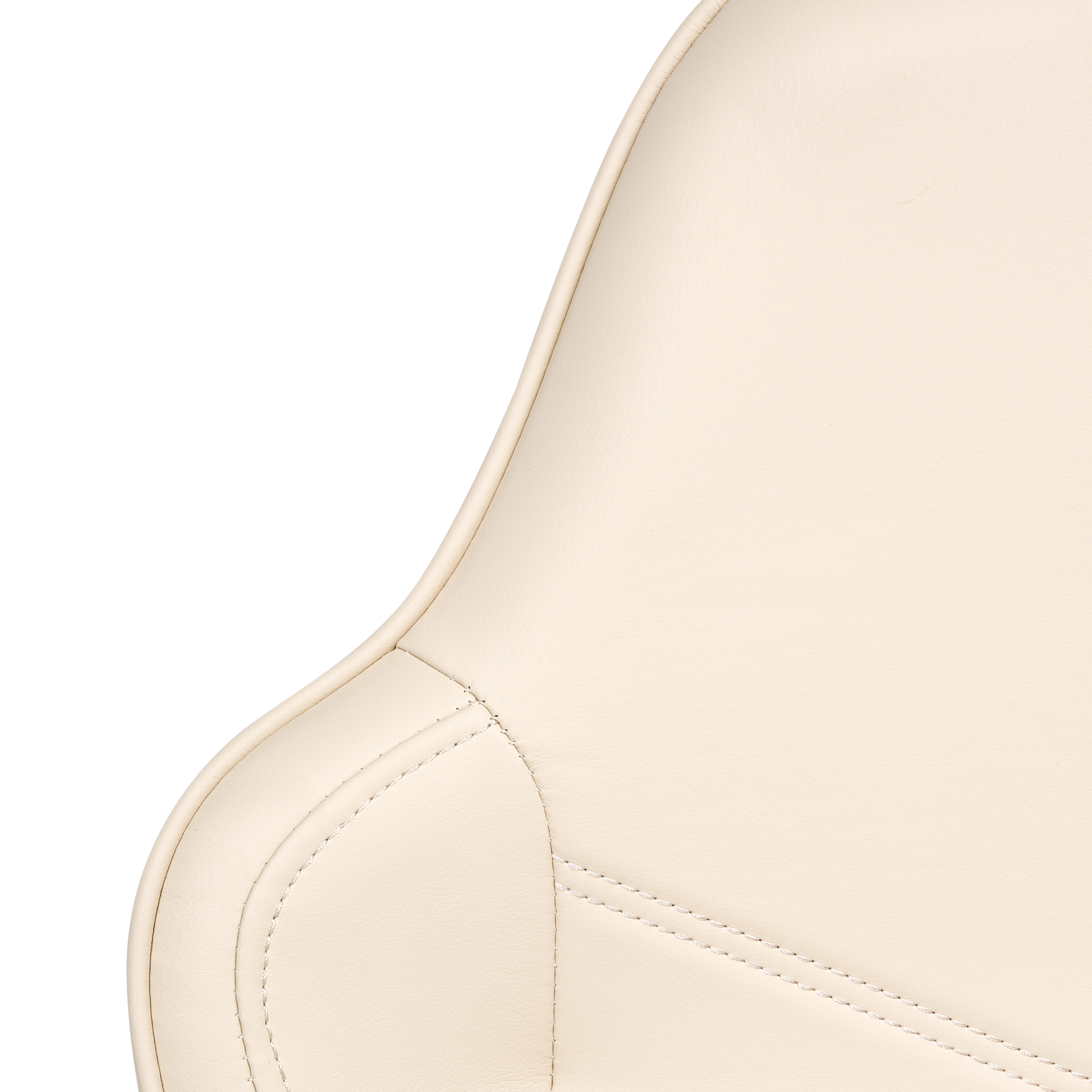 Scaun ergonomic TRIUMPHER Piele ecologică Alb-murdar [6]