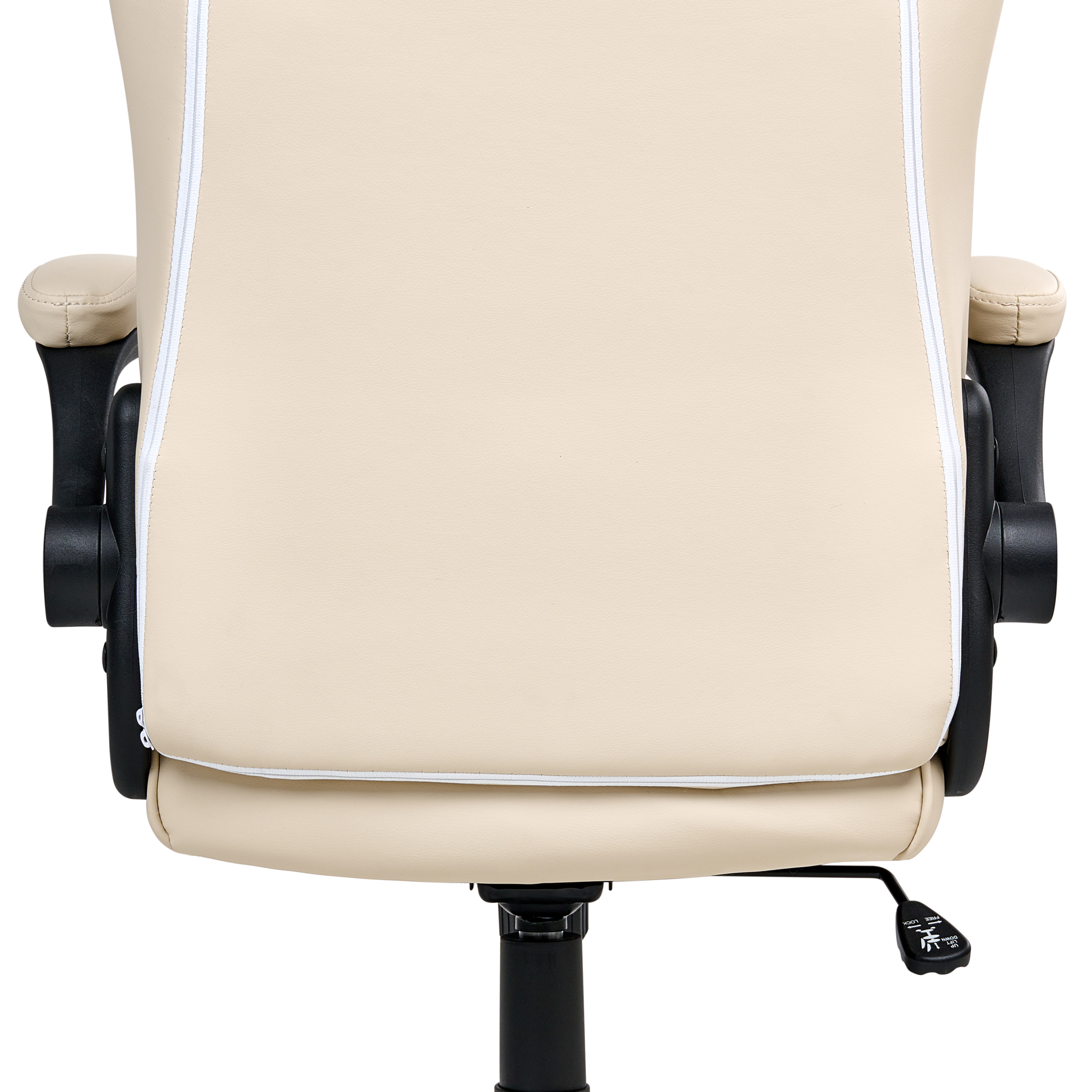 Scaun ergonomic TRIUMPHER Piele ecologică Alb-murdar [8]