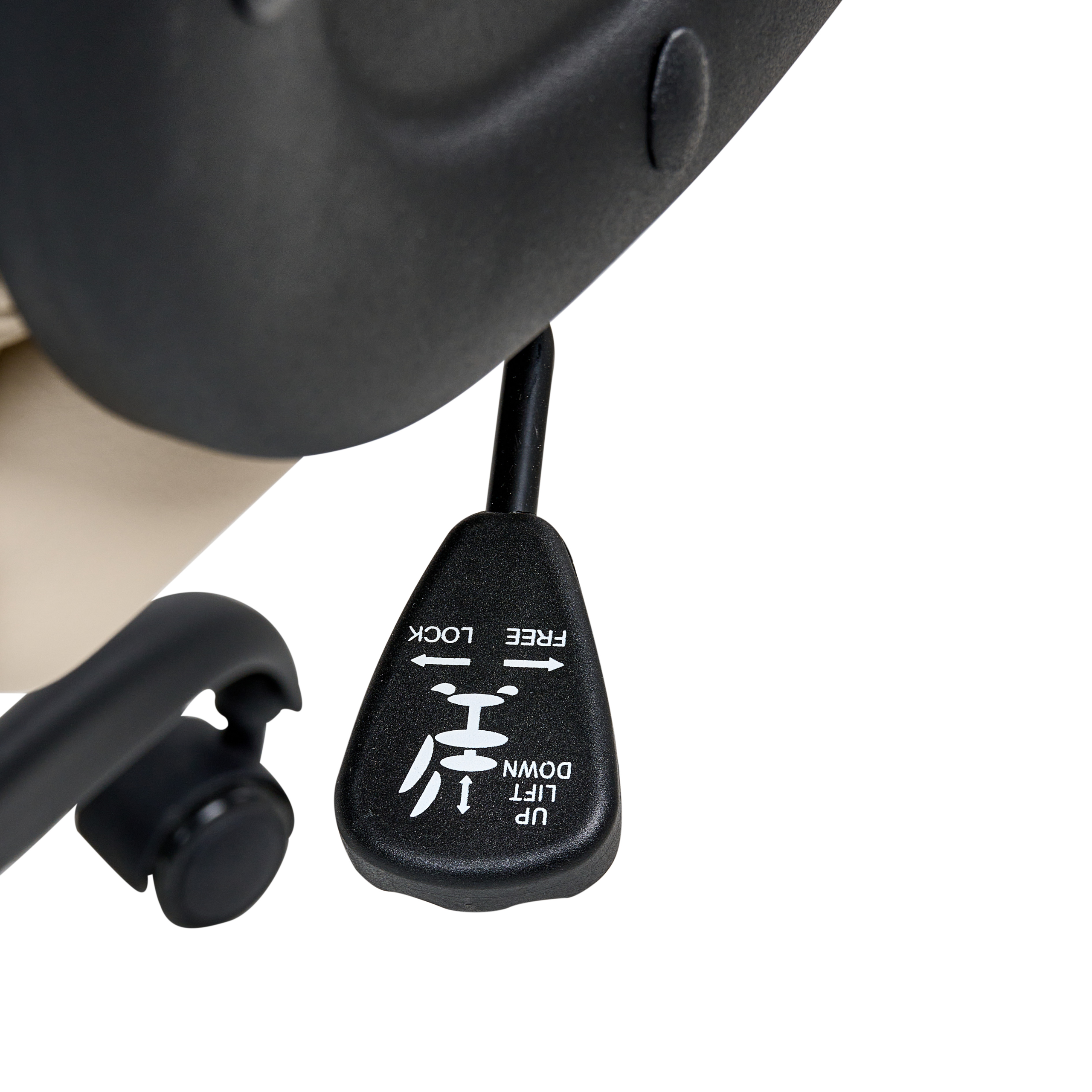 Scaun ergonomic TRIUMPHER Piele ecologică Alb-murdar [9]