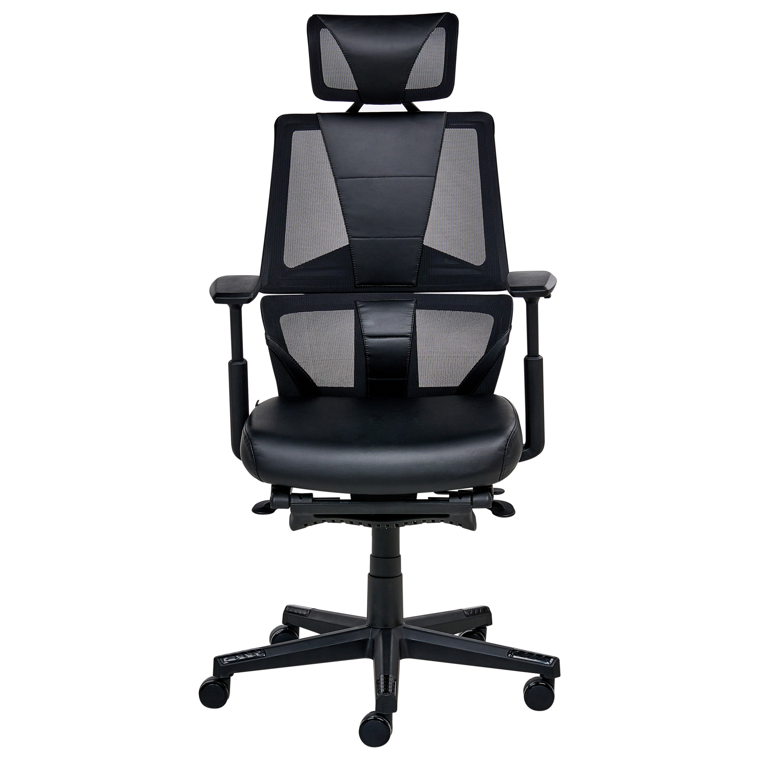 Scaun ergonomic CREATOR Piele ecologică Negru [5]