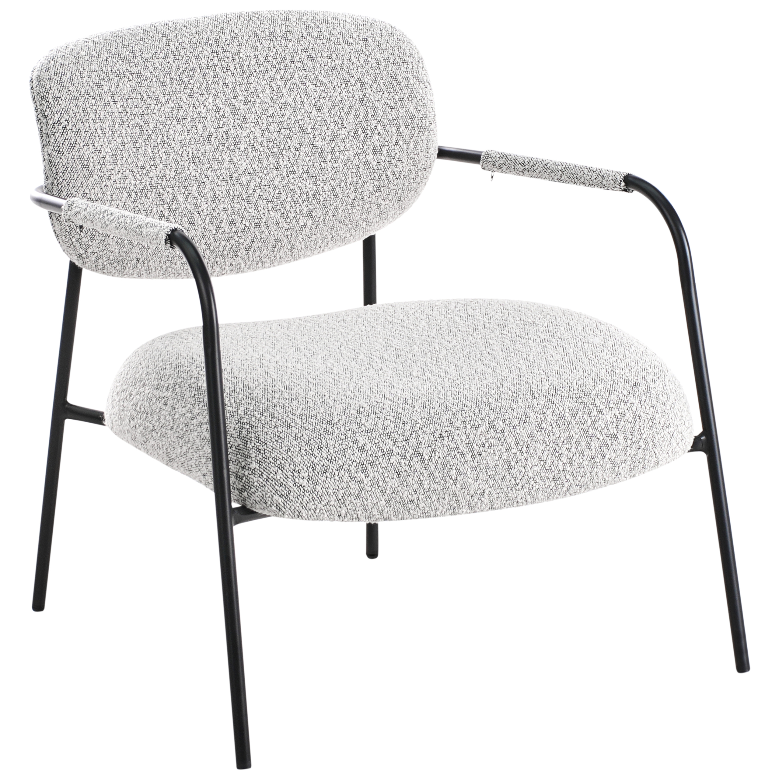 Fotoliu AUSVIKA  Negru/Alb [4]