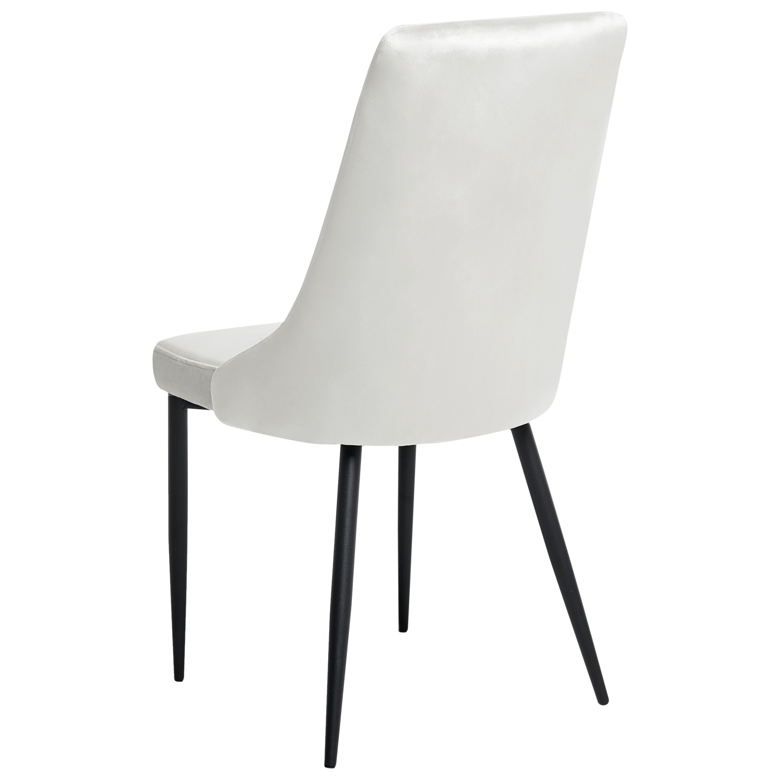 Set of 2 dining chairs AVENIR Velvet Off-white [7]