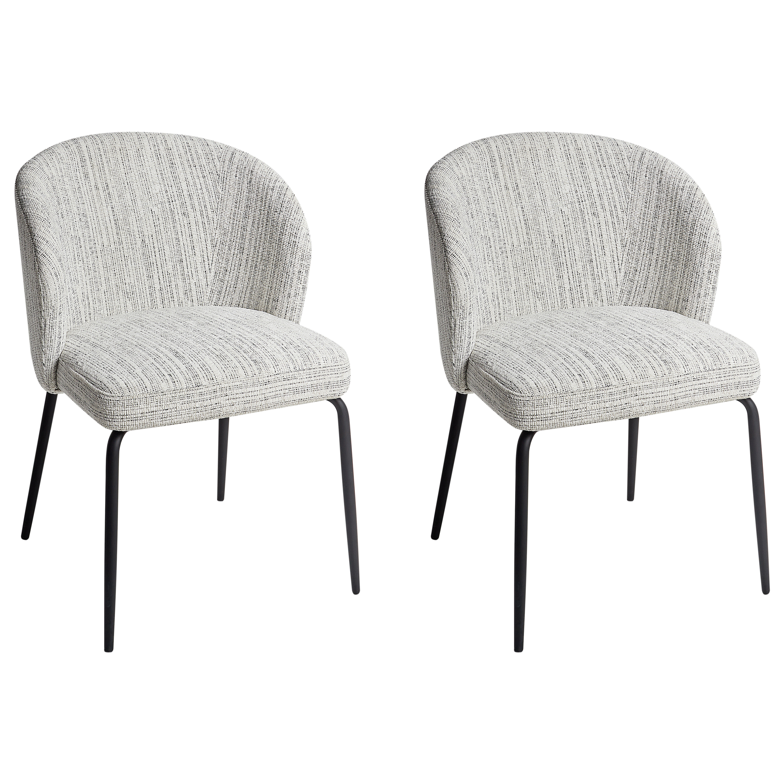 Set of 2 Dining Chairs ZANA White [4]