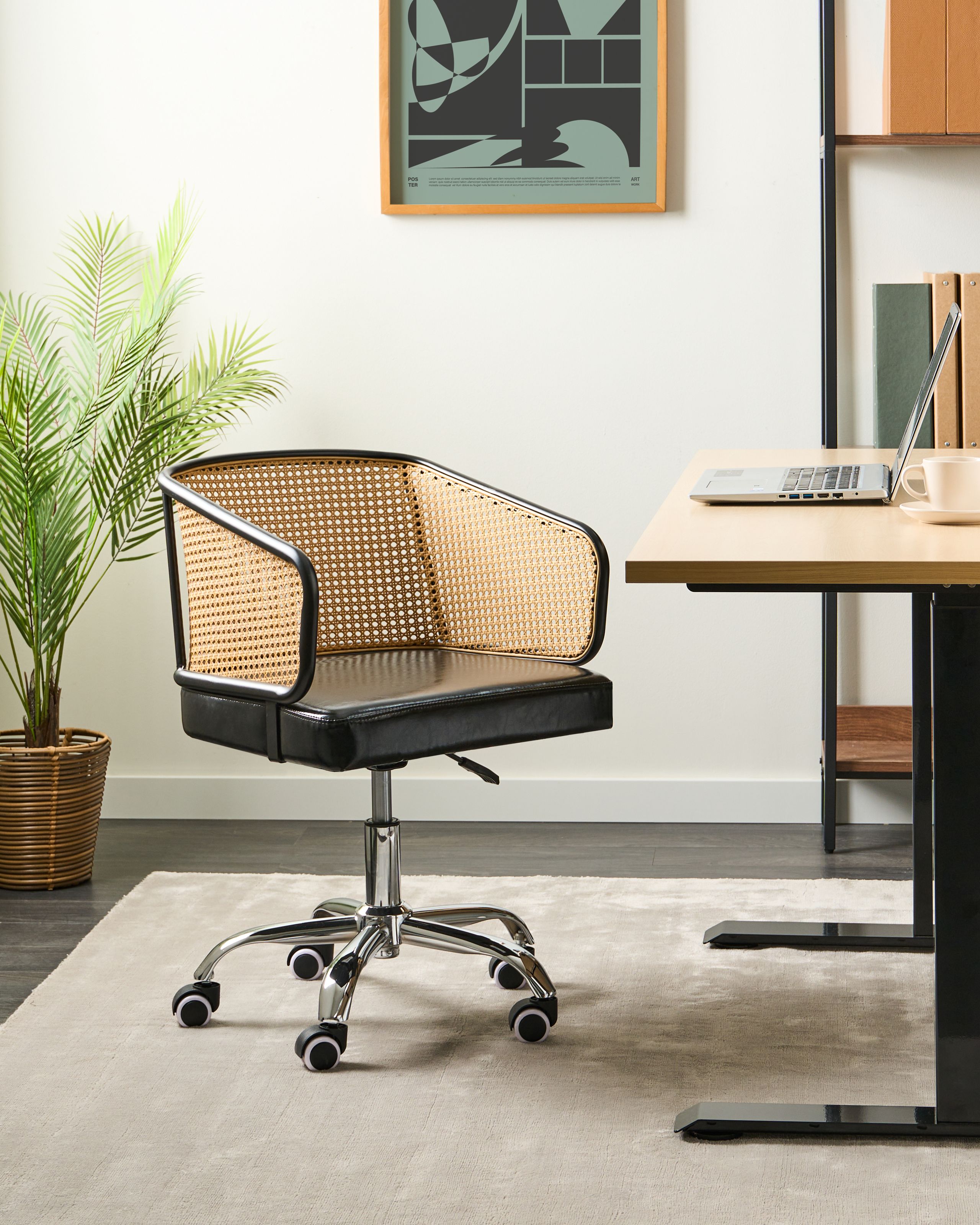 Scaun de birou - Office chair TUCSON Eco-leather Black