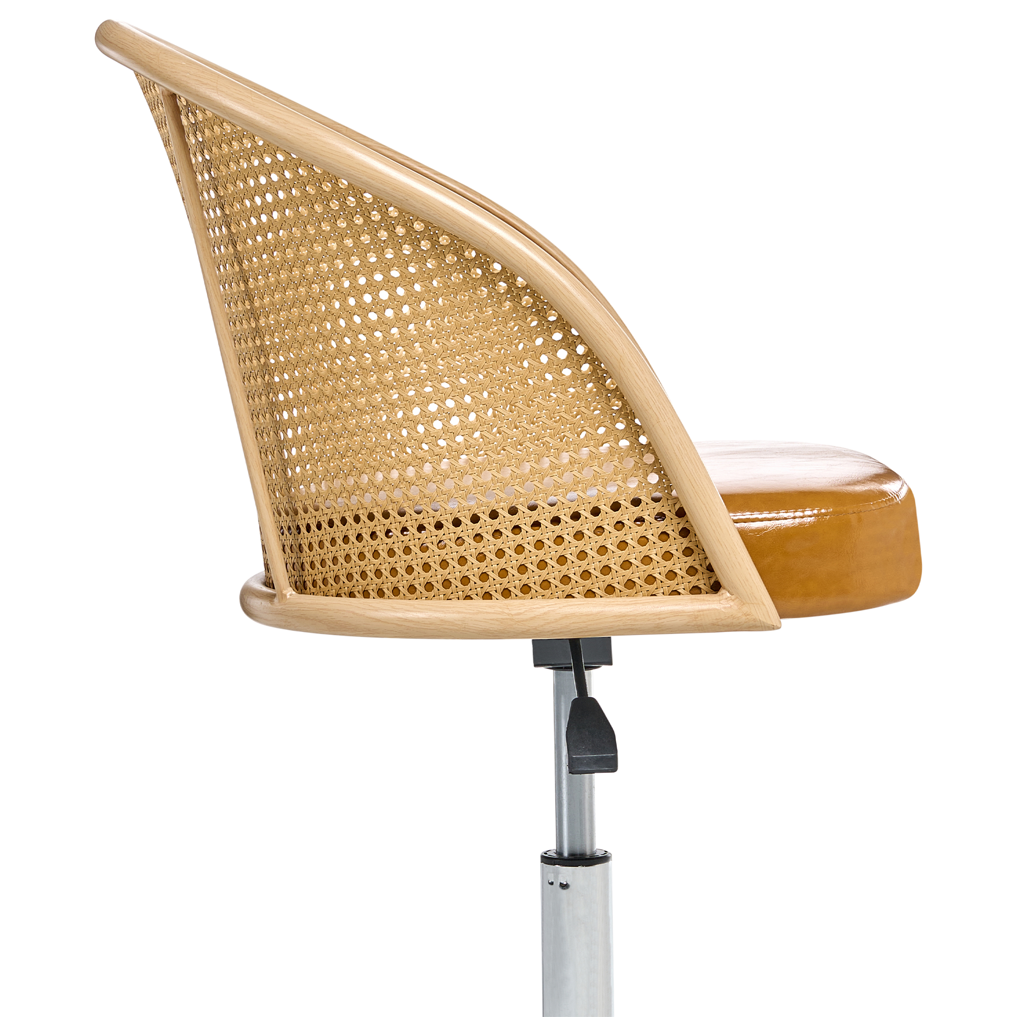 Scaun de birou BALTIMORE Piele ecologică Maro [5]