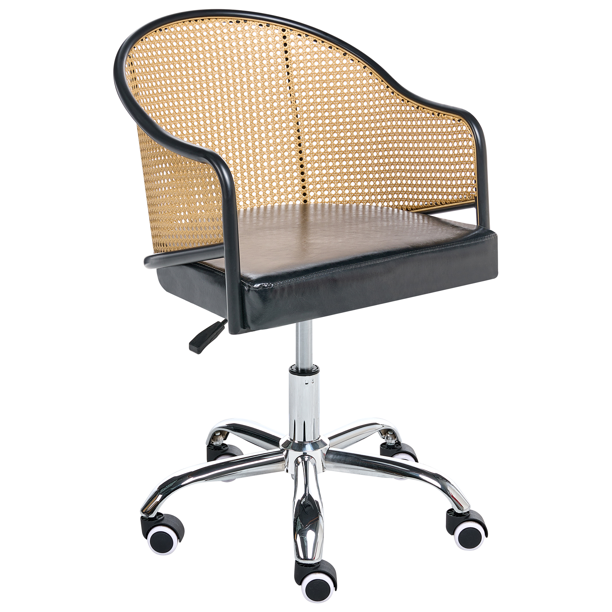 Office Chair REDDING Faux Leather Black [2]