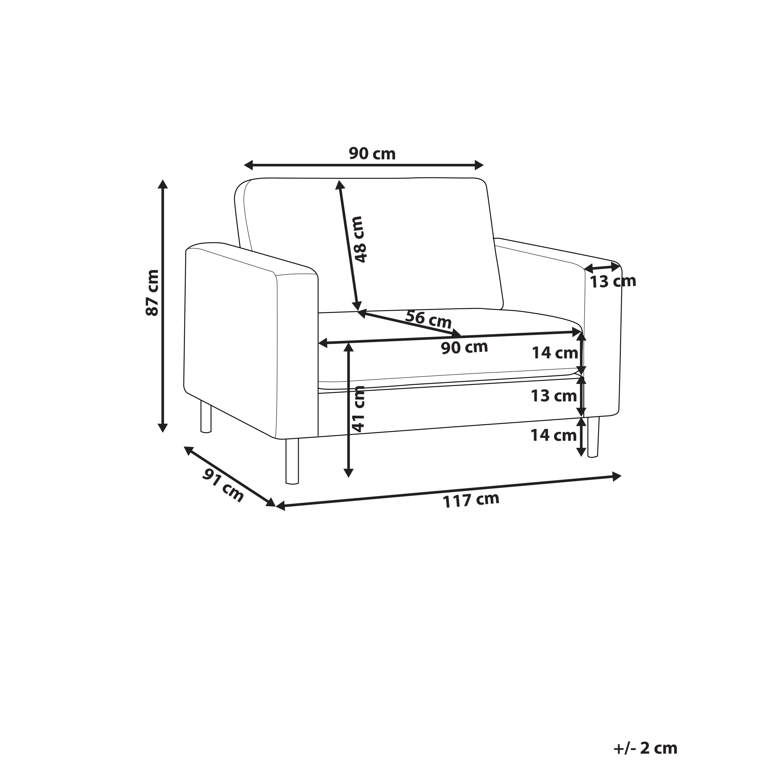 Armchair SAVALEN Off-white [2]